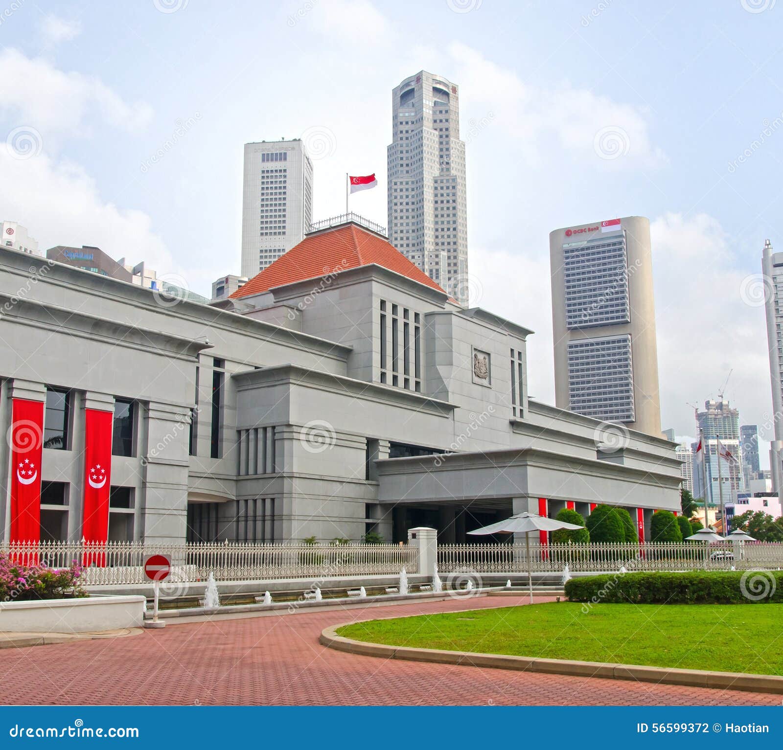 Singapore Parliament House editorial photography. Image of landmarks