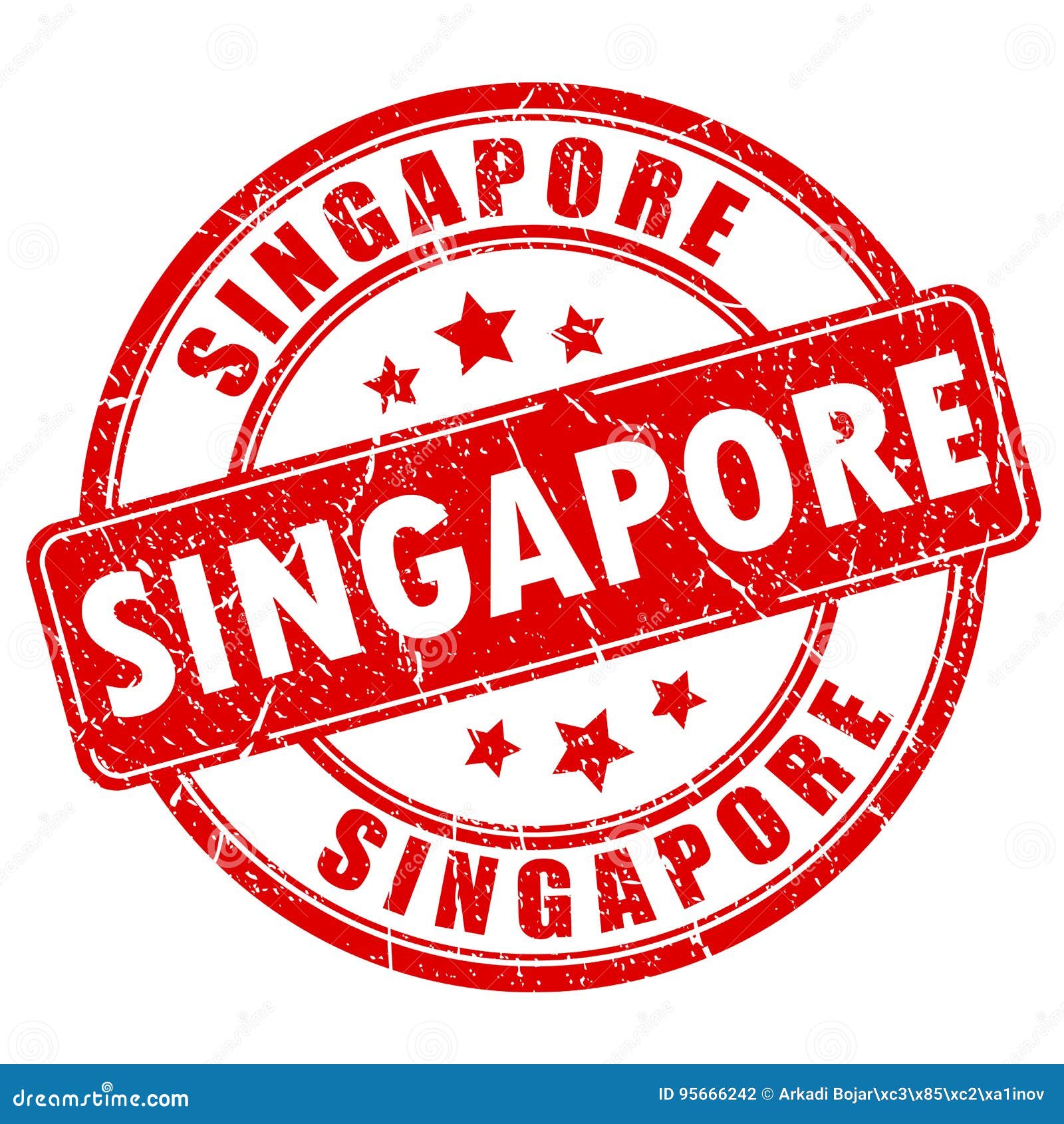 Singapore rubber stamp stock vector. Illustration of design 95666242