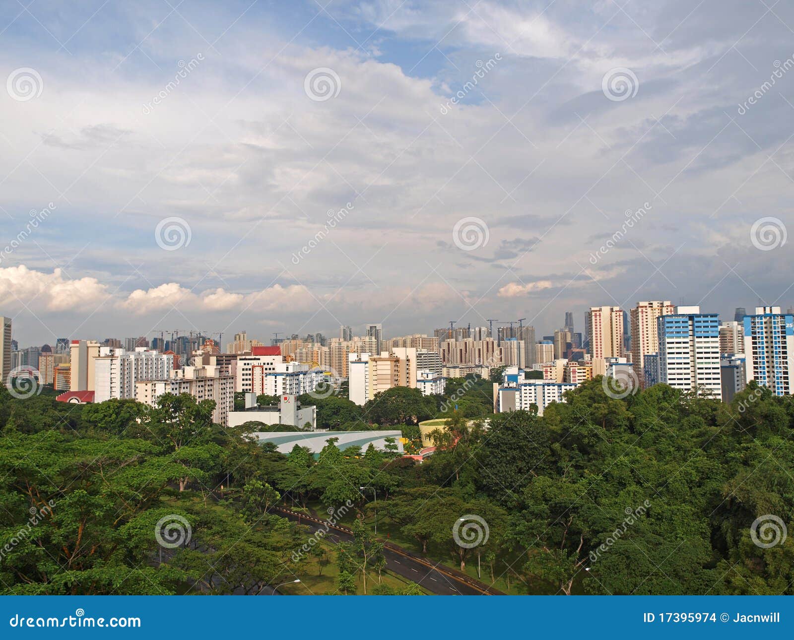 Singapore s Housing Estate stock photo. Image of blocks 17395974