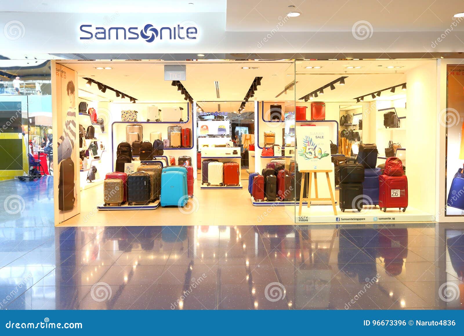 Singapore Samsonite Retail Store Editorial Photo Image of department