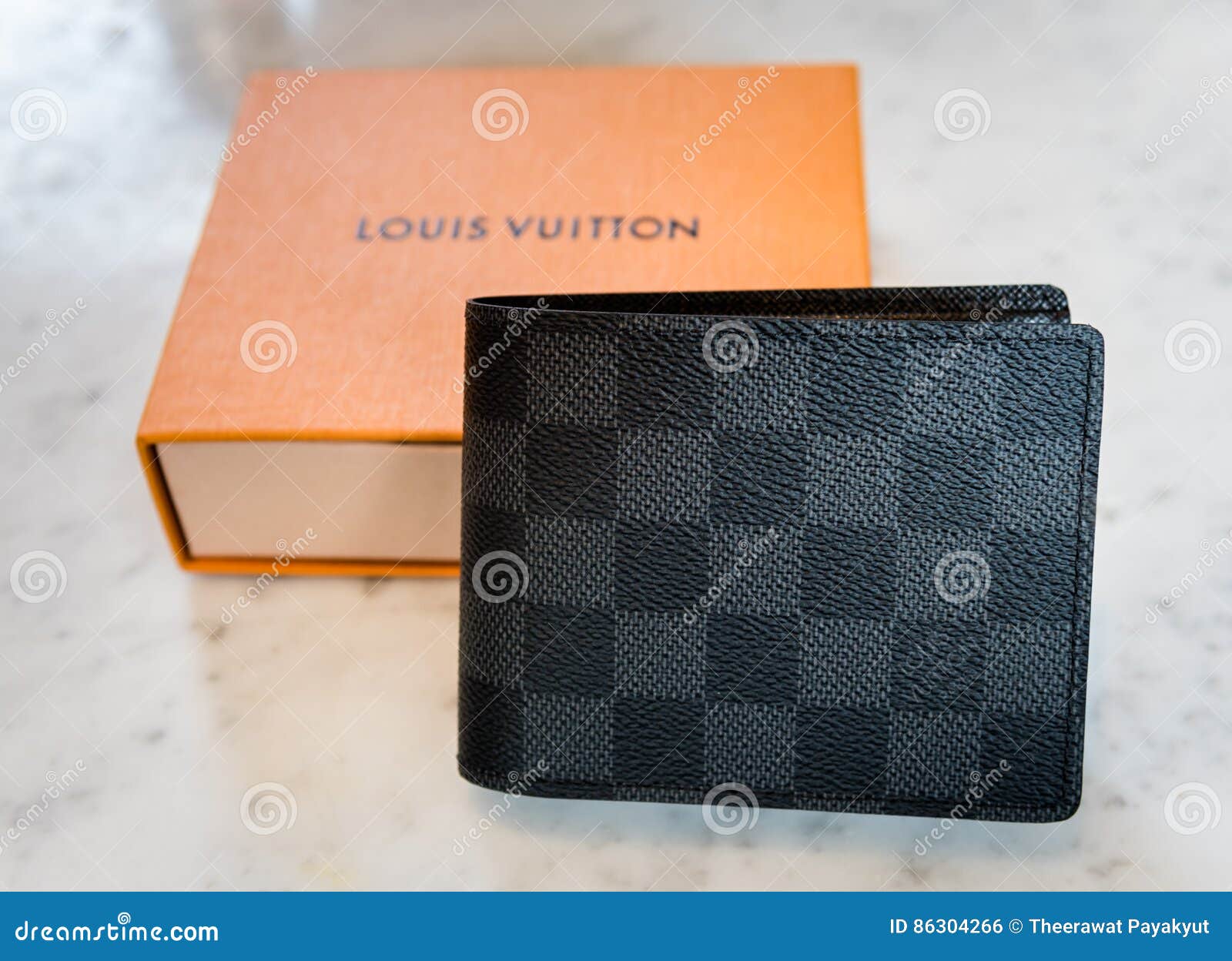 Singapore - SEP 11, 2016: a Louis Vuitton Wallet Standing . Louis