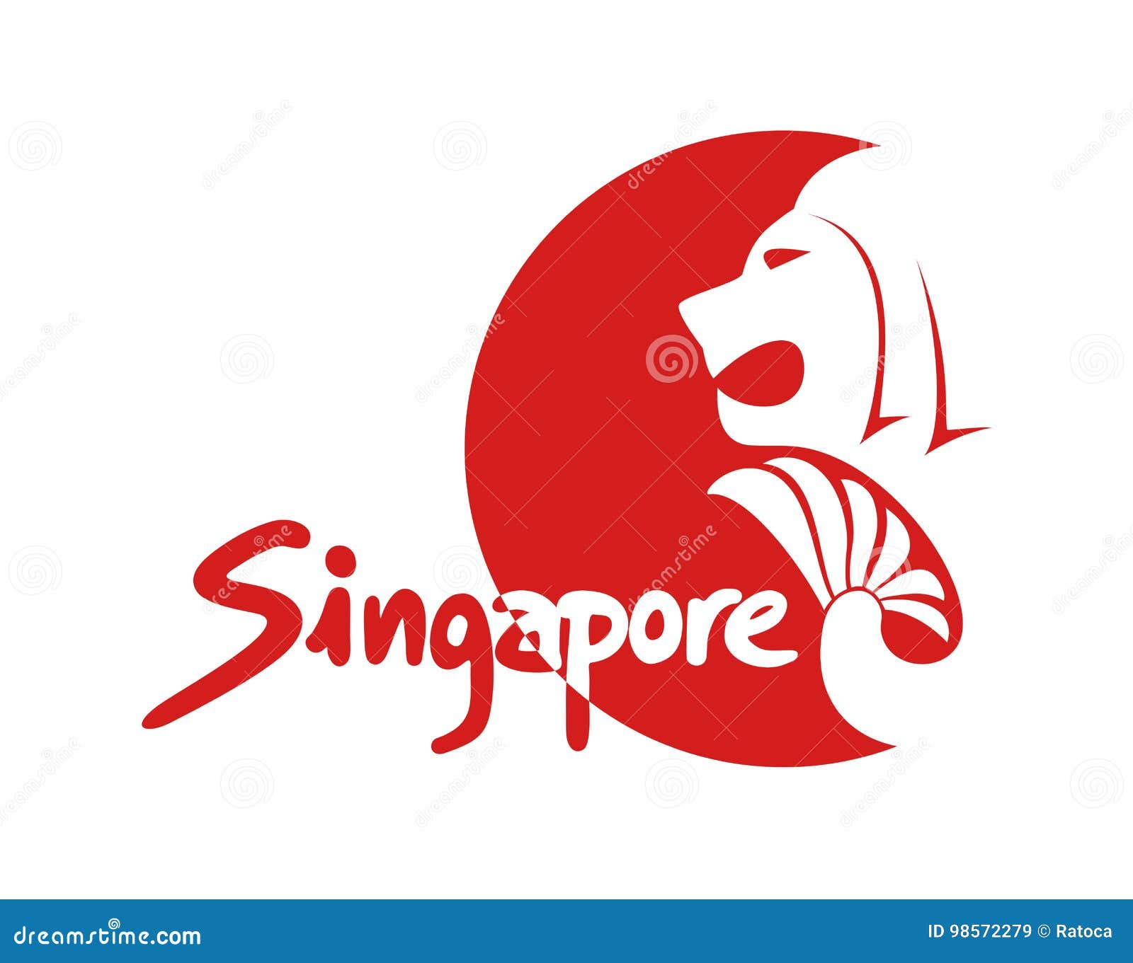Singapore symbol stock vector. Illustration of silhouette 98572279
