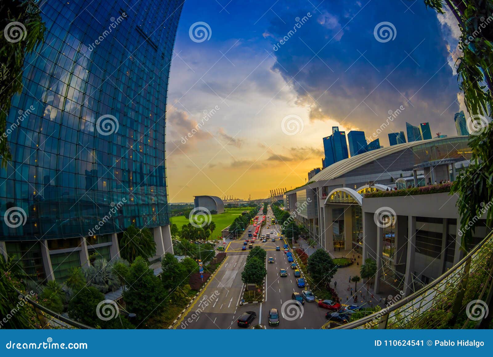 Singapour Singapour 30 Janvier 2018 Beau Paysage De