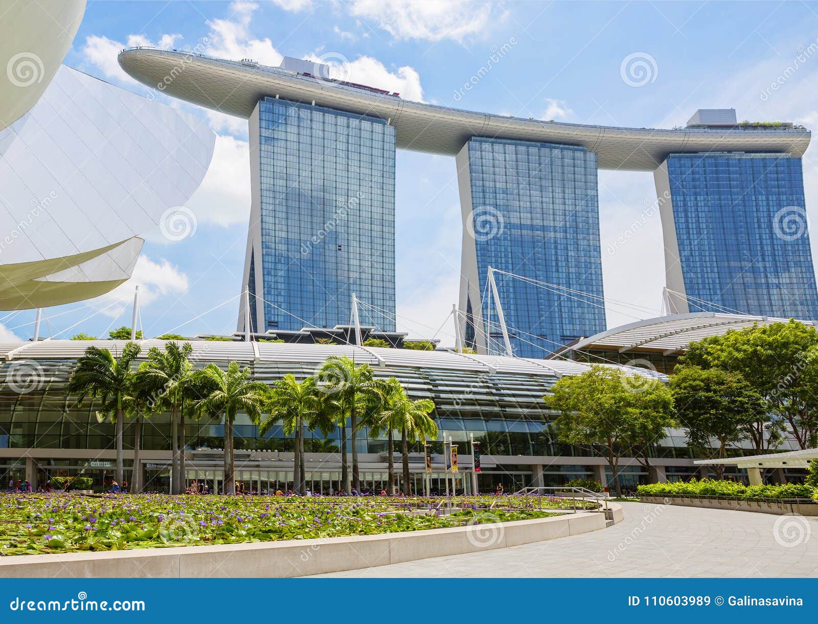 Singapur Centro Comercial Marina Bay Sands Imagen De Archivo