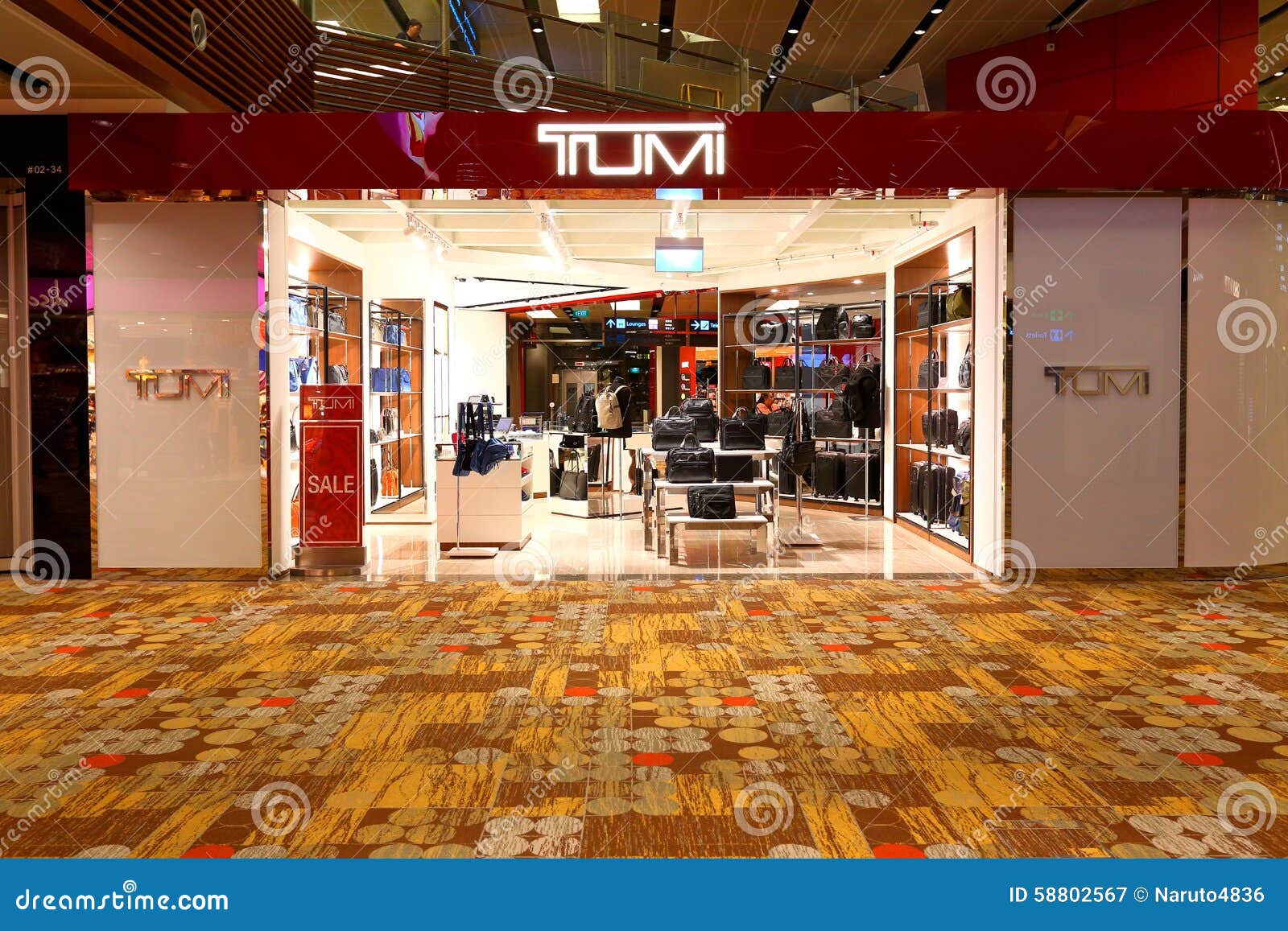 Singapura Aeroporto Tumi De Changi Fotografia Editorial Imagem de