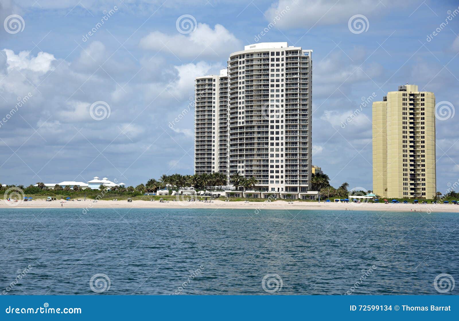 Singer Island Skyline stock photo. Image of hotel, beach 72599134