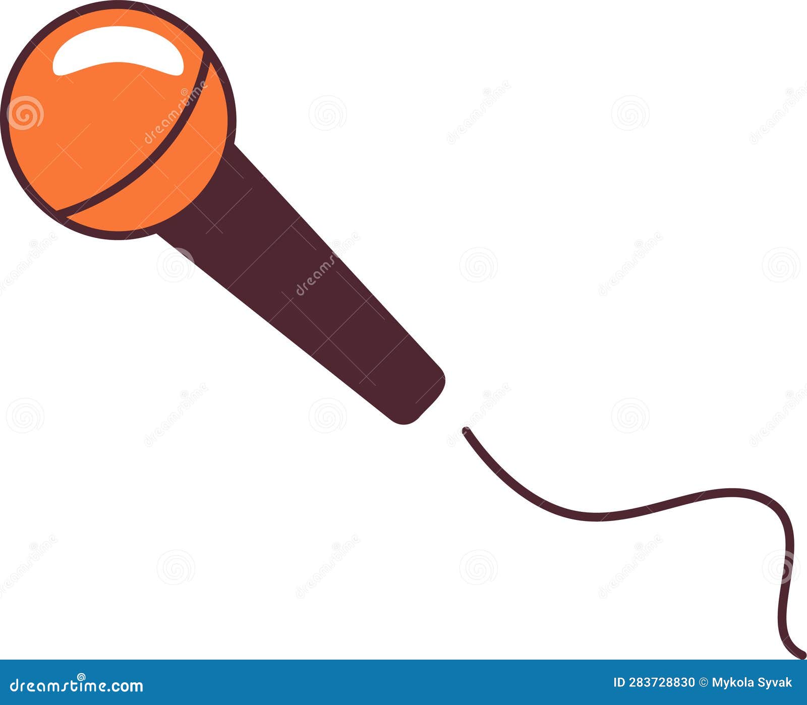Singer Microphone Instrument Stock Vector Illustration of concert