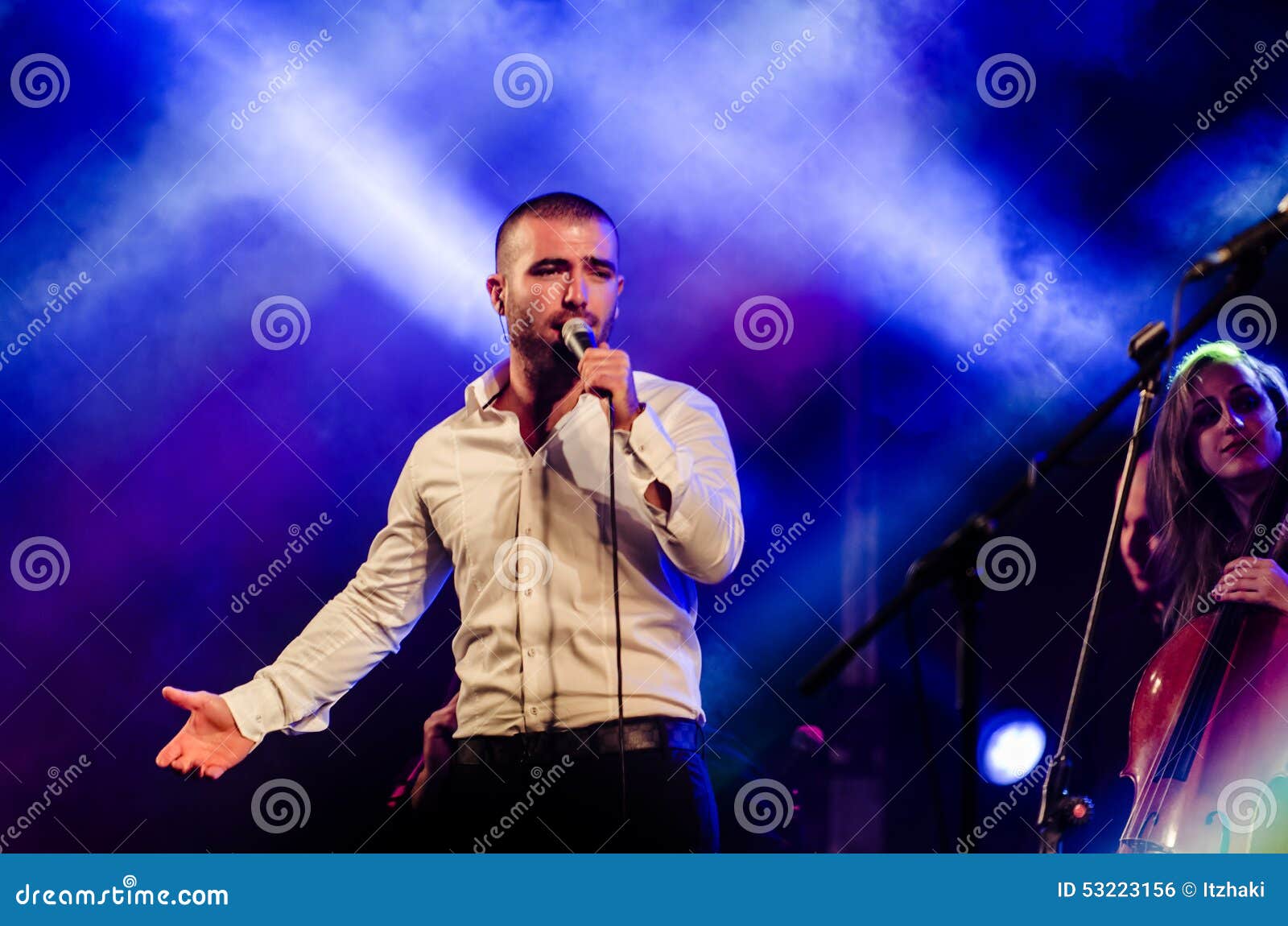 Omer Adam Singer Omer Adam performs editorial photo. Image of march - 53223156