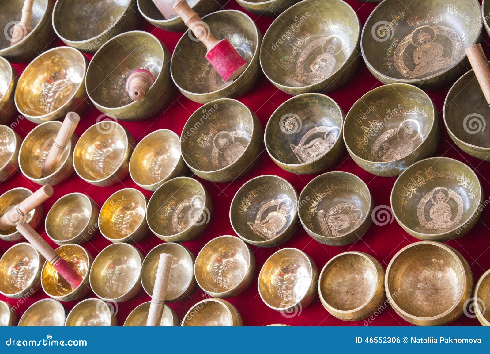 Singing bowl stock photo. Image of tradition, ancient 46552306