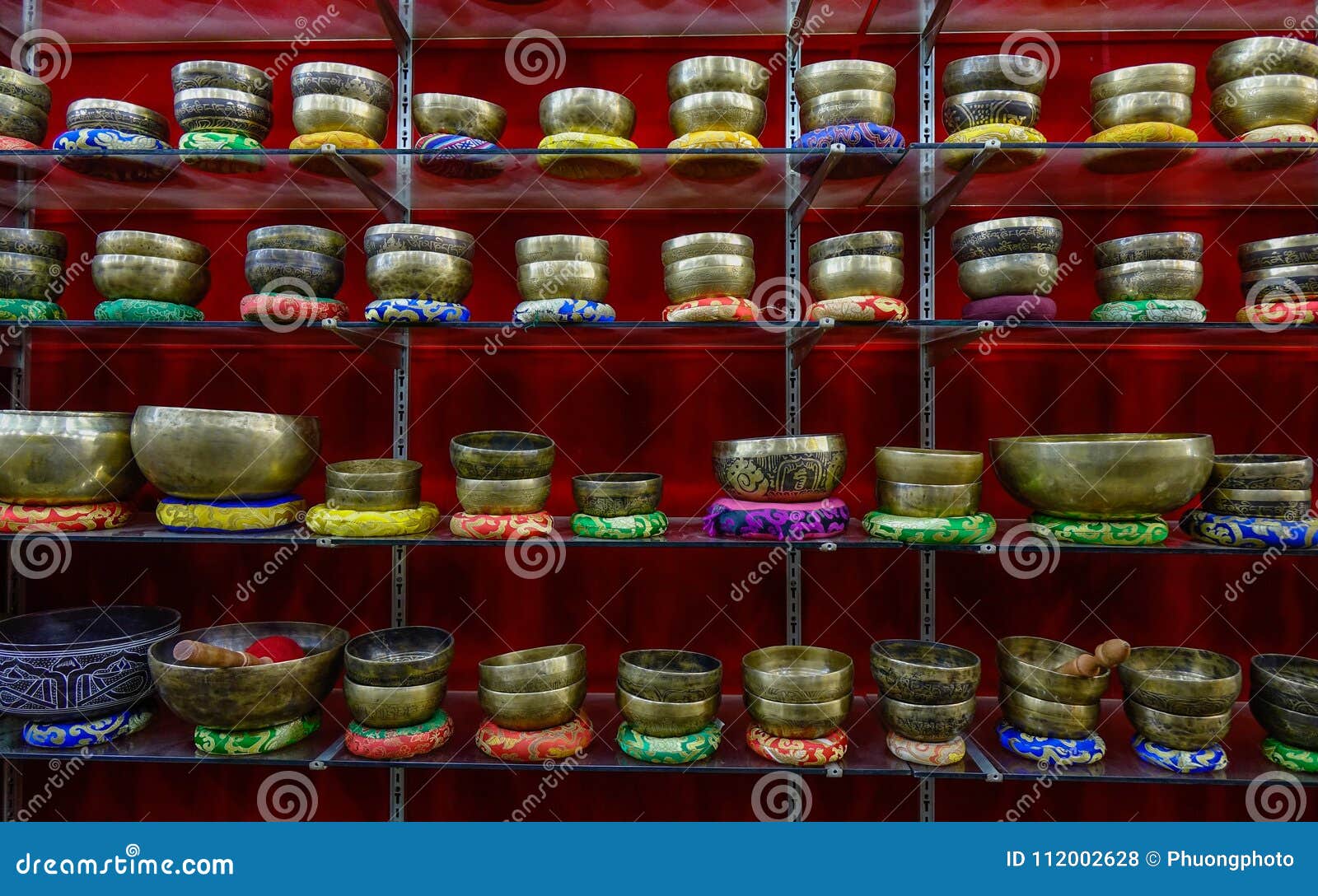 Singing Bowl Shop in Kathmandu, Nepal Editorial Stock Photo Image of