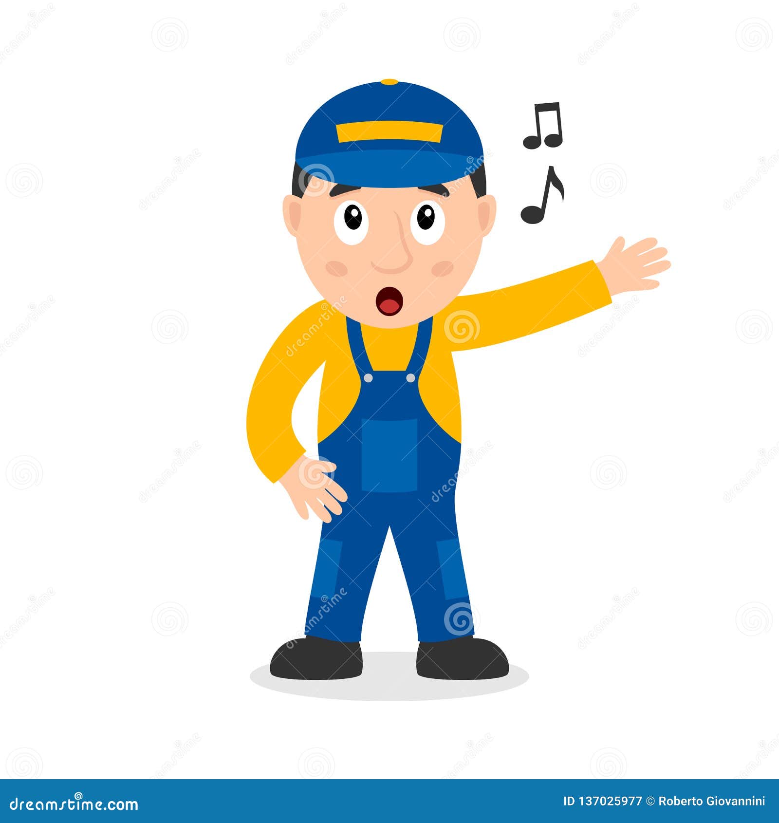 Singing Plumber Cartoon Character Stock Vector - Illustration of funny, child: 137025977 Singing Plumber Cartoon Character Stock Vector - Illustration of funny, child: 137025977