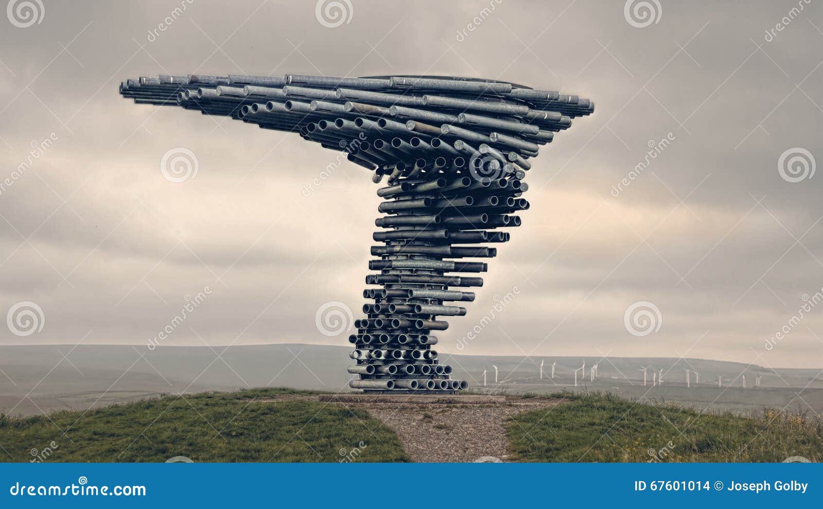 'singing ringing tree' singing sculpture. burnley, lancashire uk