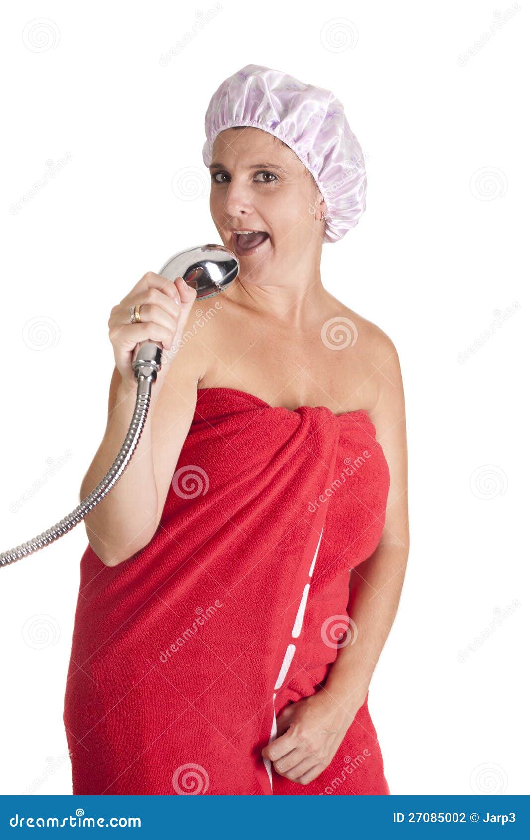 Singing shower stock photo. Image of clean, girl, shower 27085002
