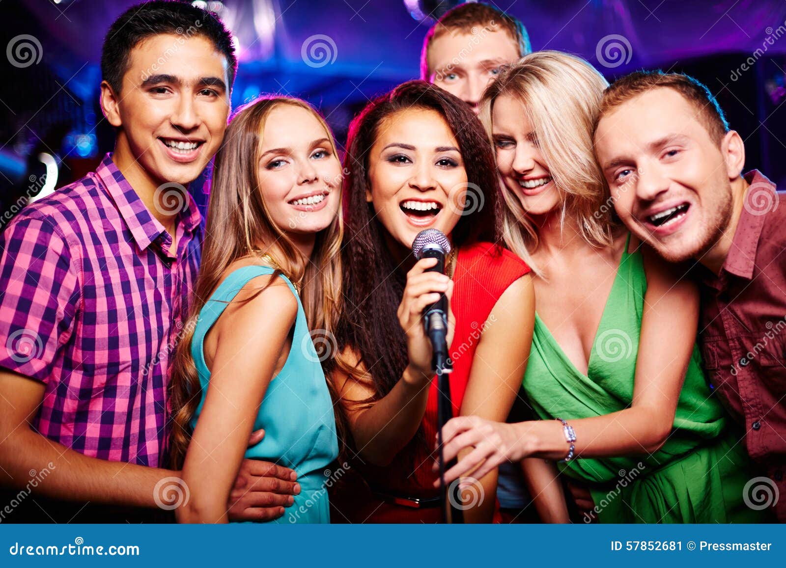 Singing together stock image. Image of happy, looking - 57852681