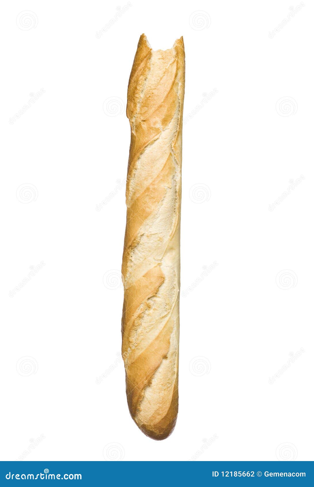 Single baguette stock photo. Image of breakfast, baked - 12185662