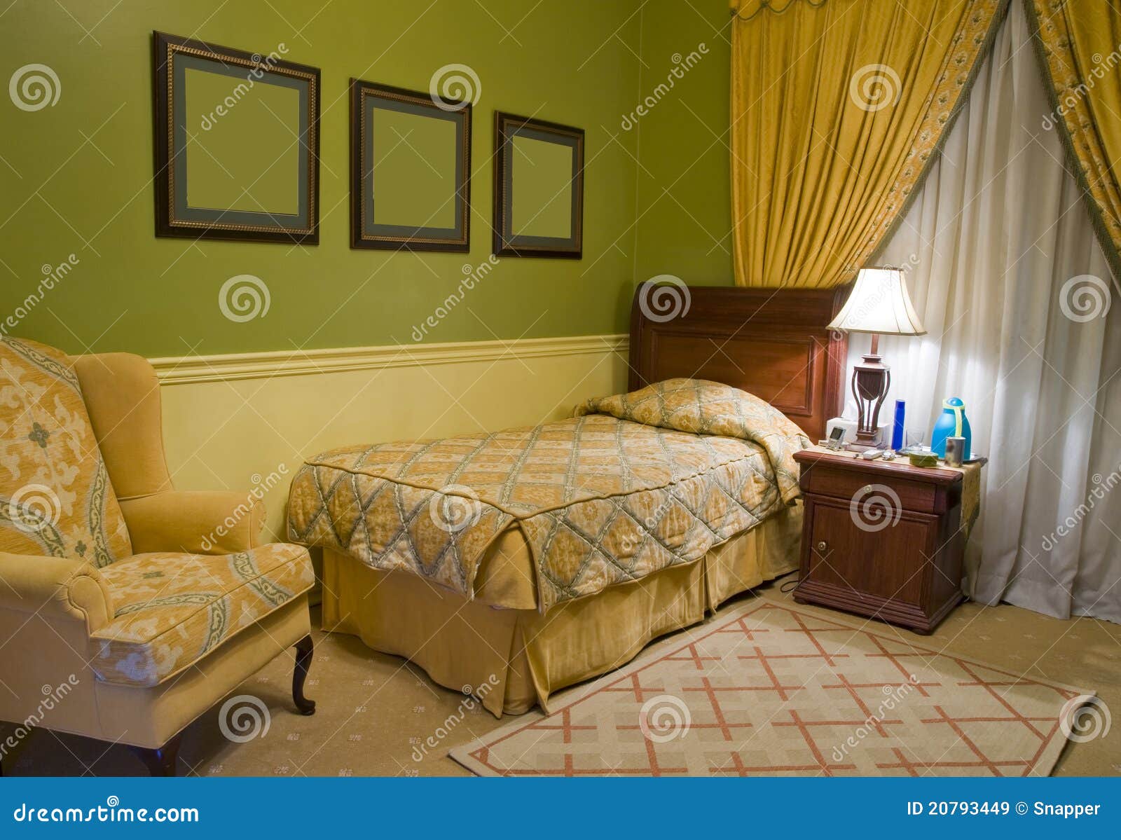 single bed bedroom