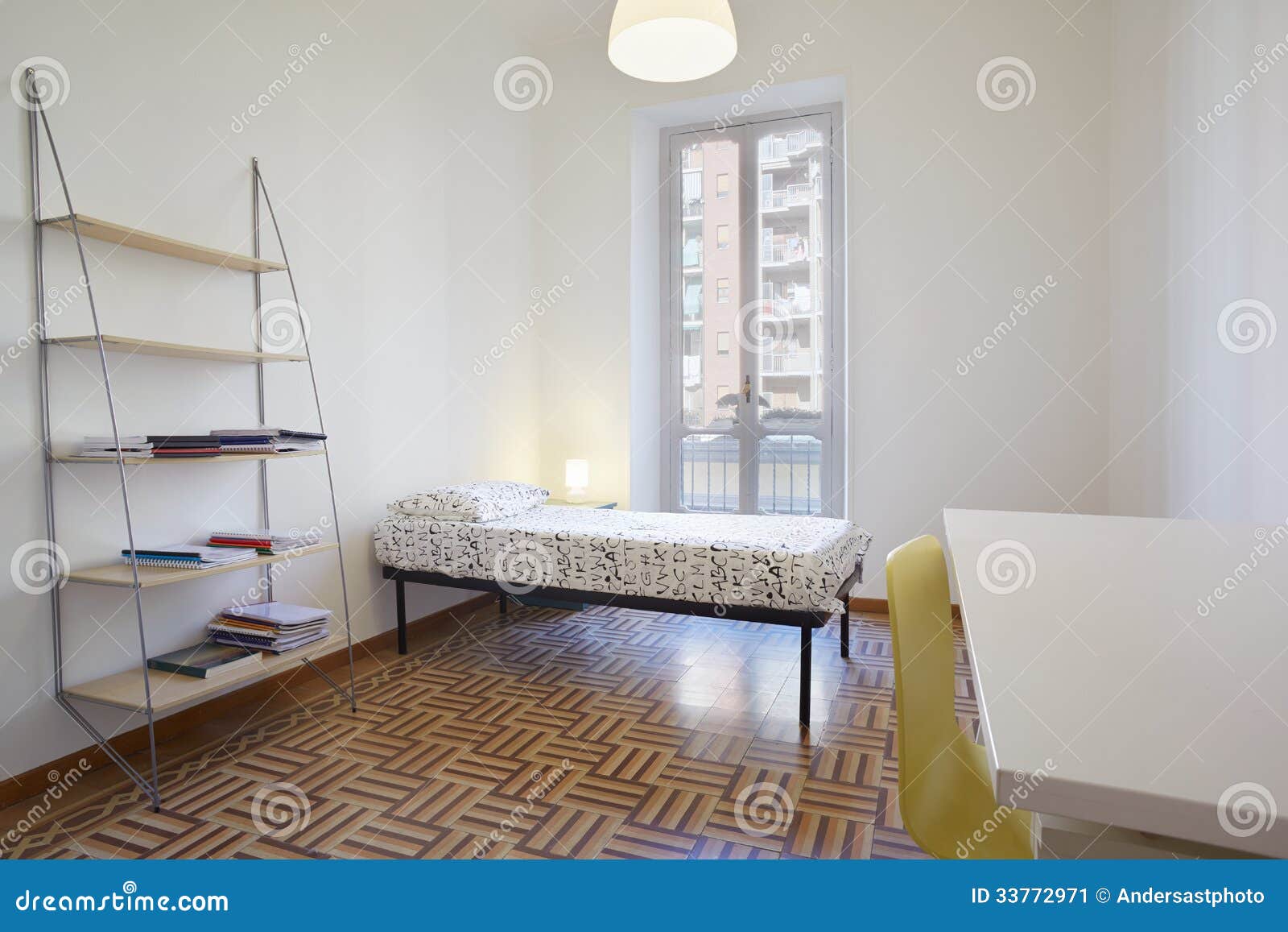 Single Bedroom Simple Room Stock Image Image Of