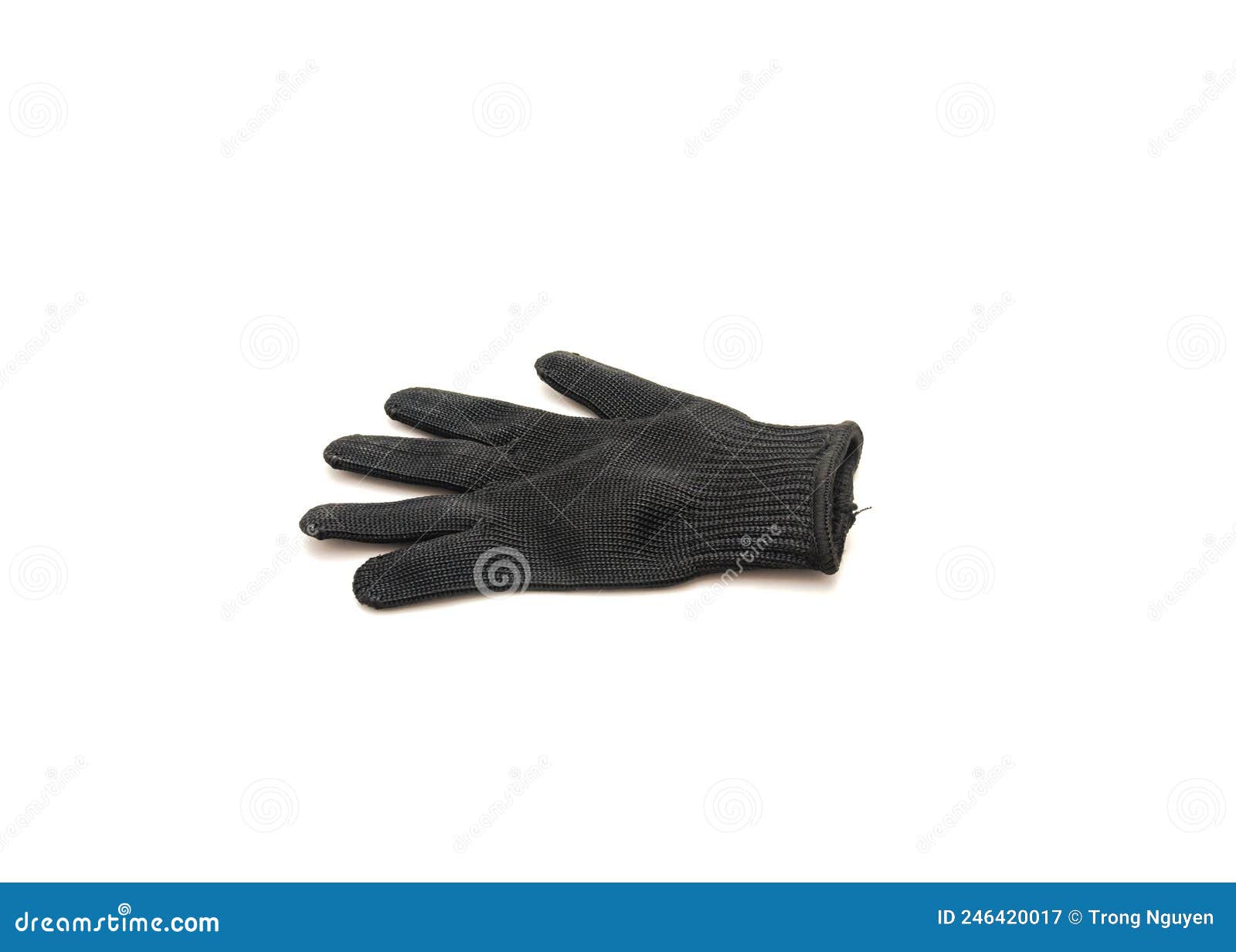 Single Black Glove with Cut Resistant for Fish Fillet Processing