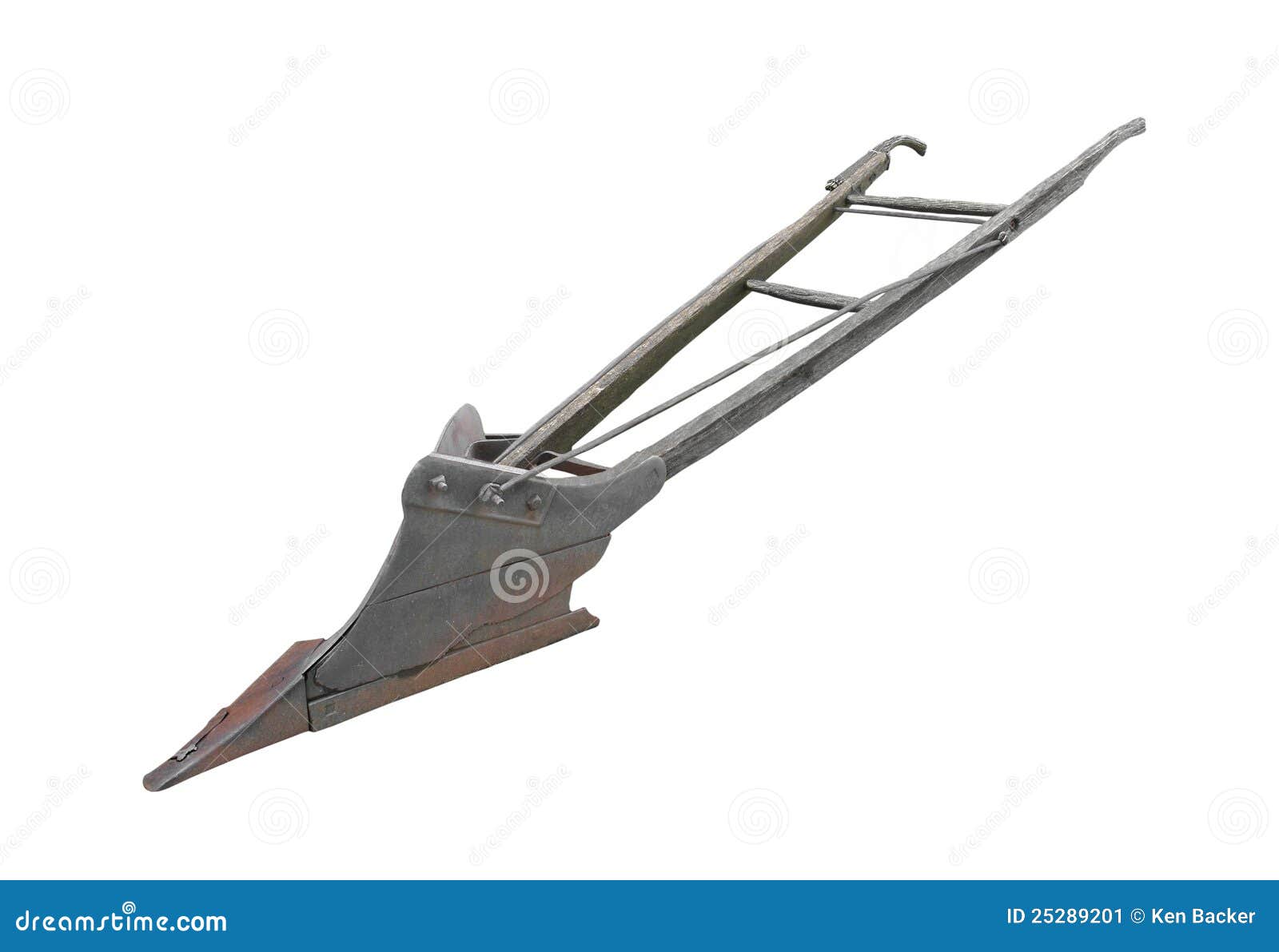 Single Blade Walking Plow Isolated. Stock Image Image of weathered