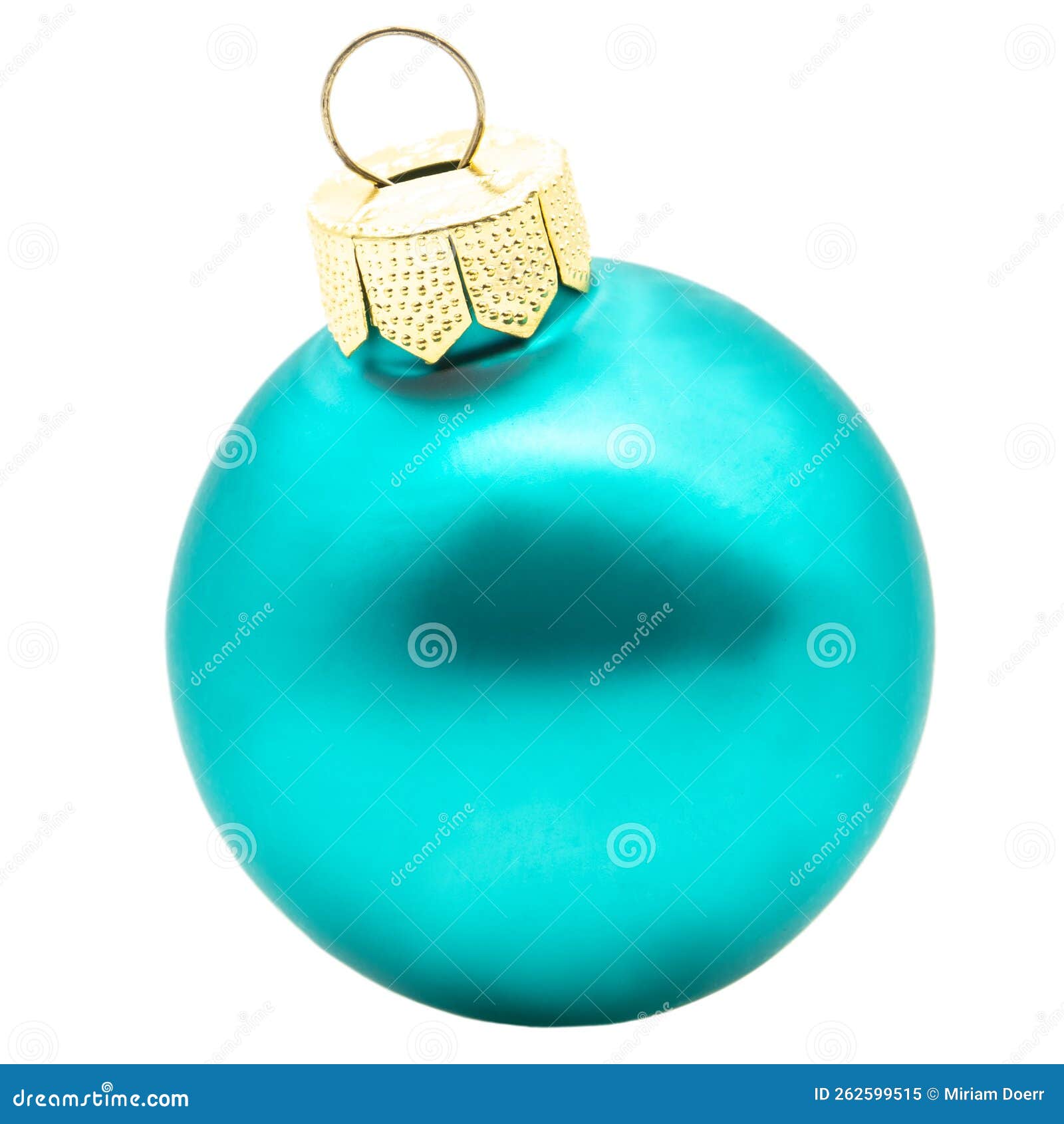 Single Blue Christmas Tree Ball Stock Image Image of merry