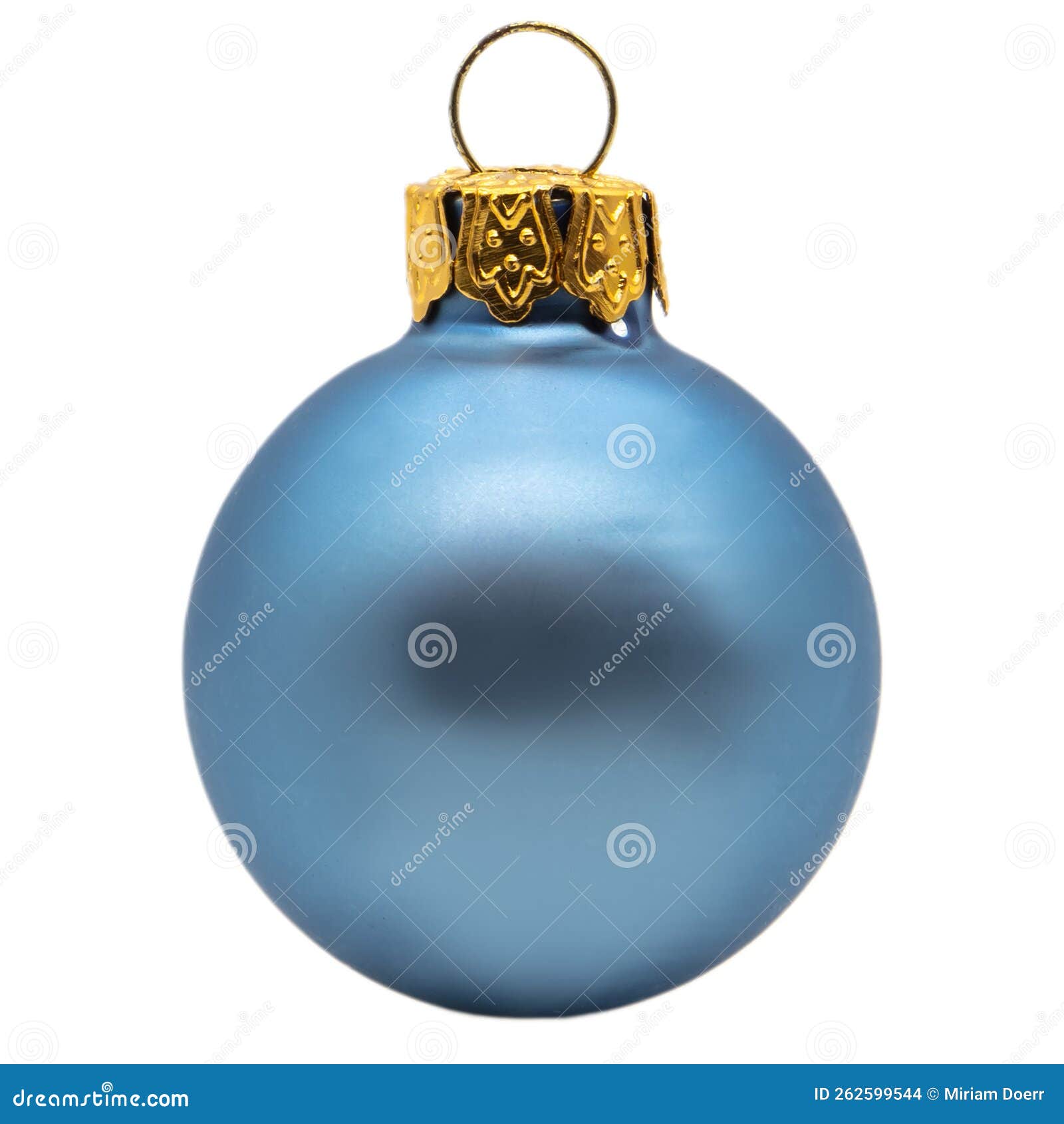 Single Blue Christmas Tree Ball Stock Photo Image of tradition