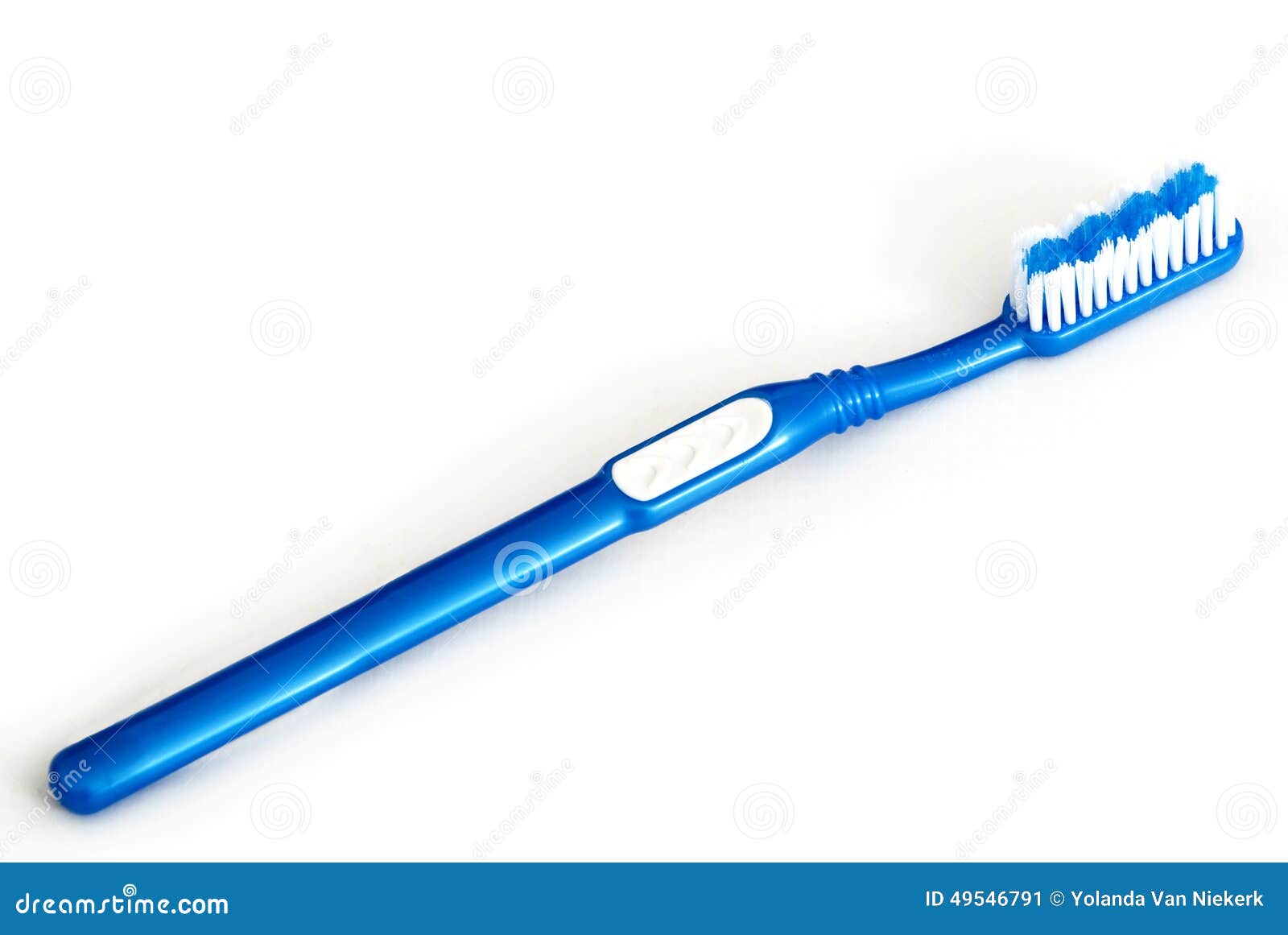 Single Blue Toothbrush stock image. Image of good, hair 49546791