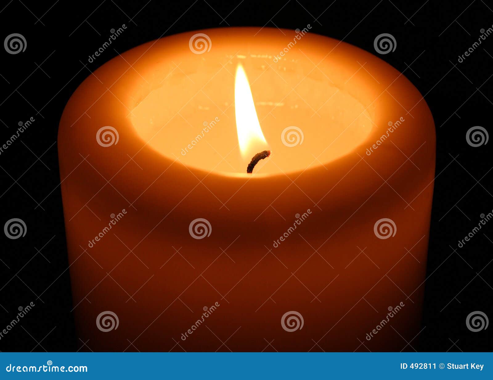Single candle stock image. Image of scent, ambient, chilled 492811