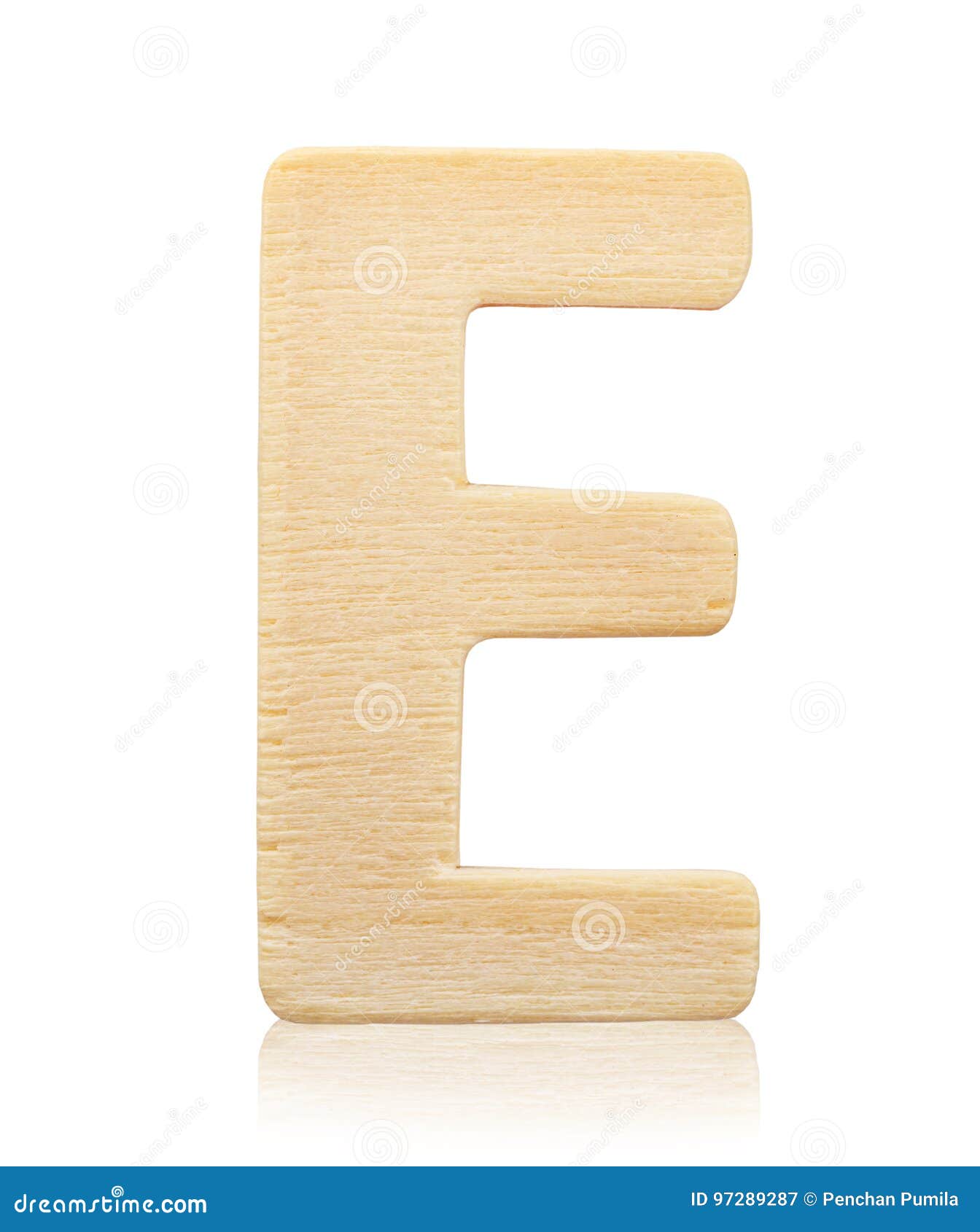 Single Capital Block Wooden Letter E. Stock Image Image of regular