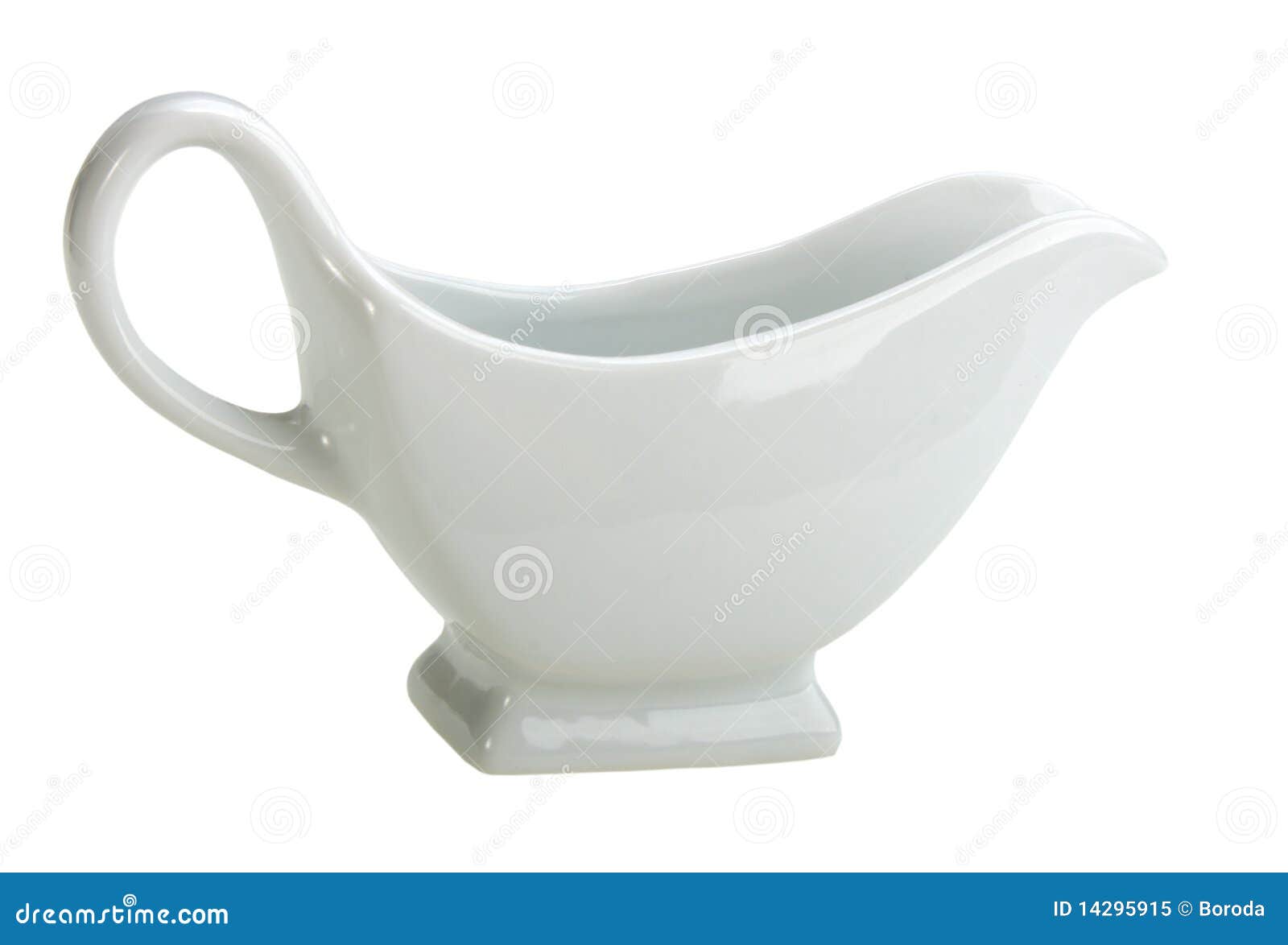 Single Ceramic White Sauceboat Stock Image Image of photo, isolated