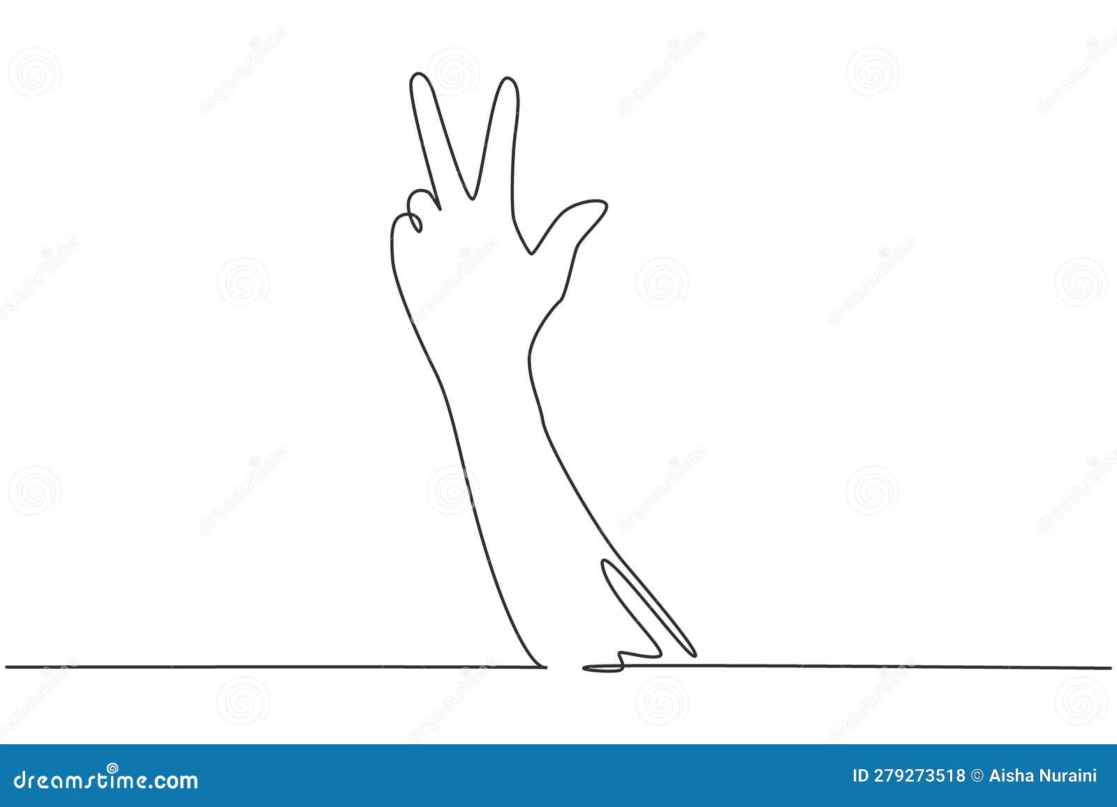 Hand Sketch Hand Counting One Five Vector Illustration Stock Vector by  ©onot 409635506