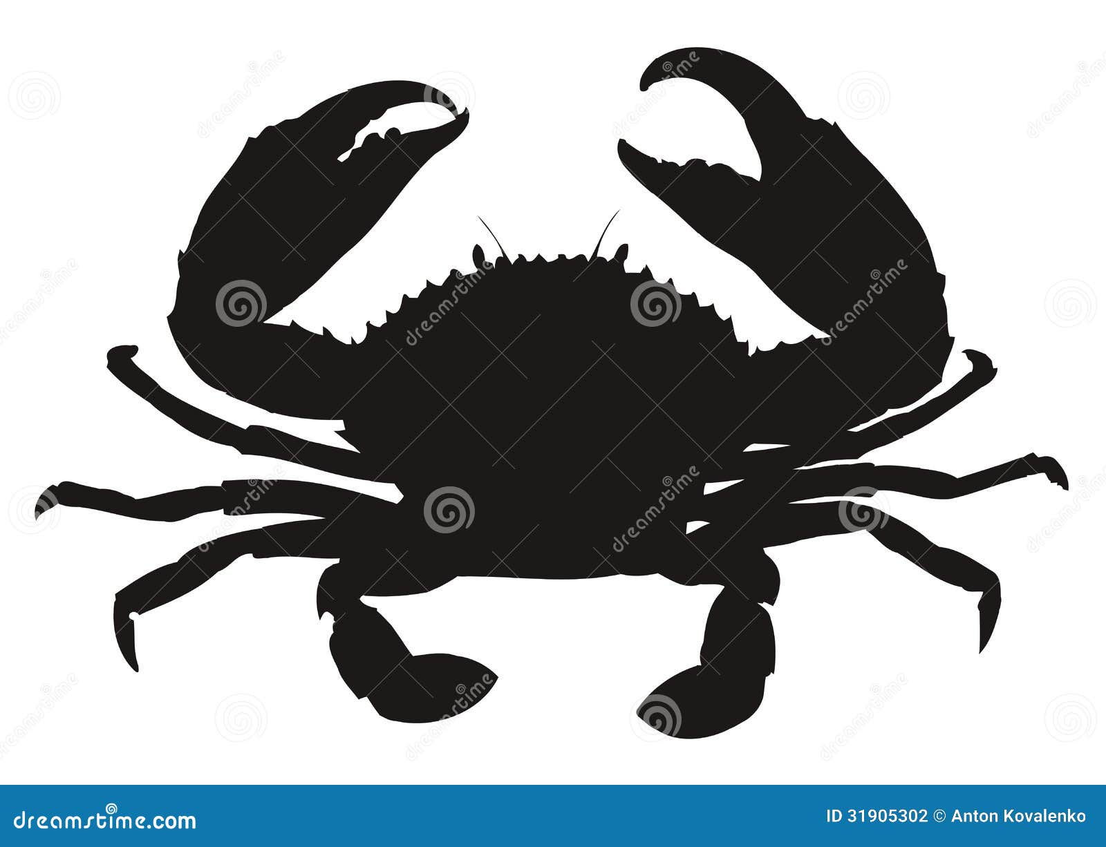 crab silhouette clip art