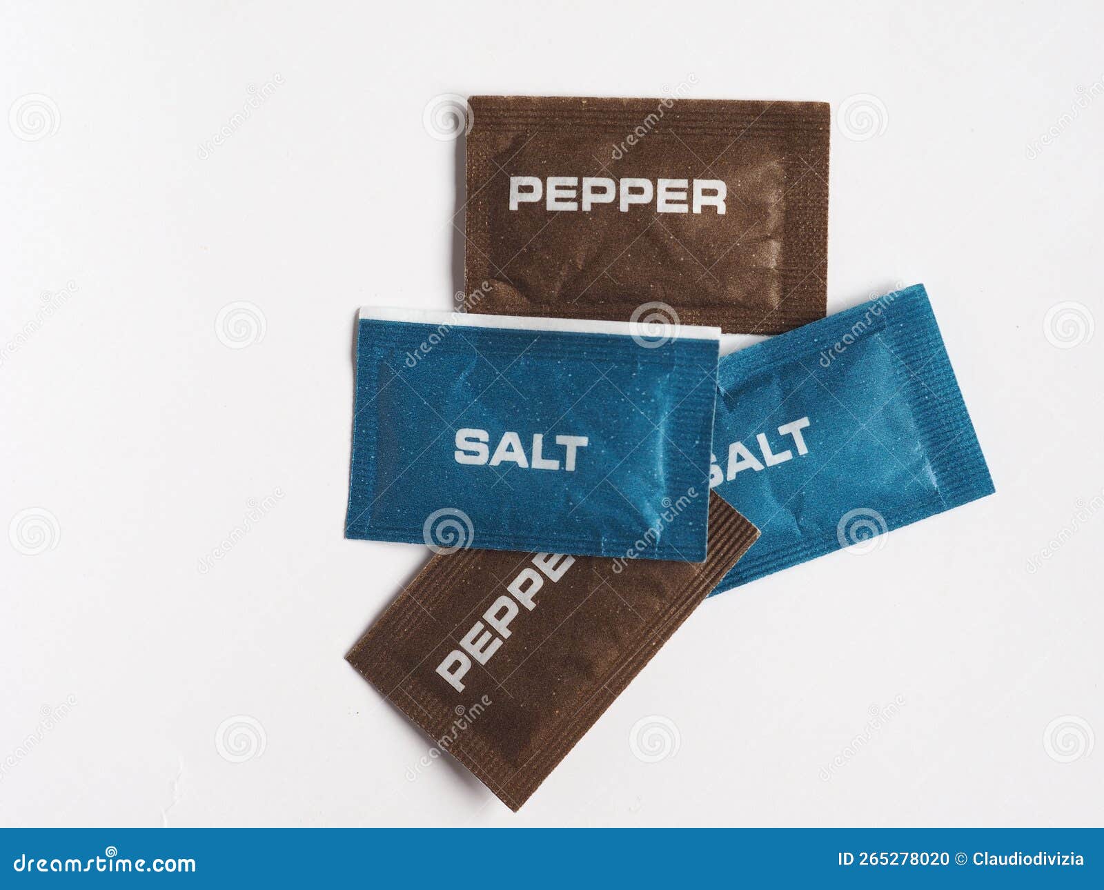 Single Dose Salt and Pepper Sachet Stock Photo Image of cuisine