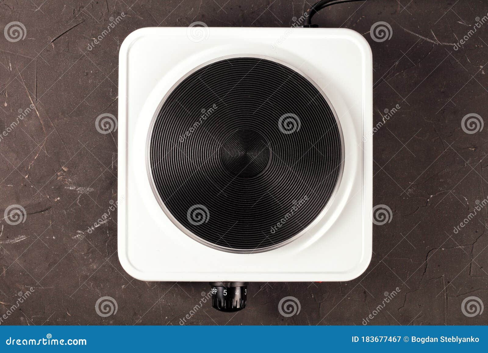 Singleelectric stove stock image. Image of cooktop 183677467