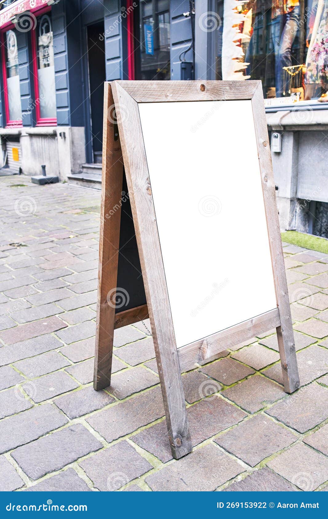 SIngle Empty Blank Banner at Street Stock Photo Image of