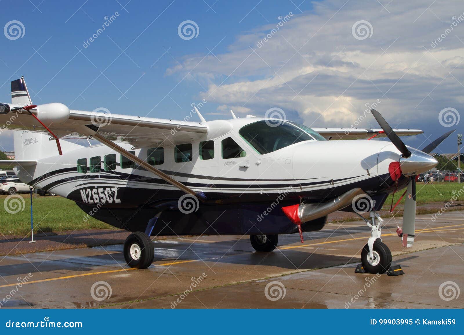 Single-engine Turboprop Aircraft Cessna CARAVAN at the Int Editorial - Image of single: 99903995