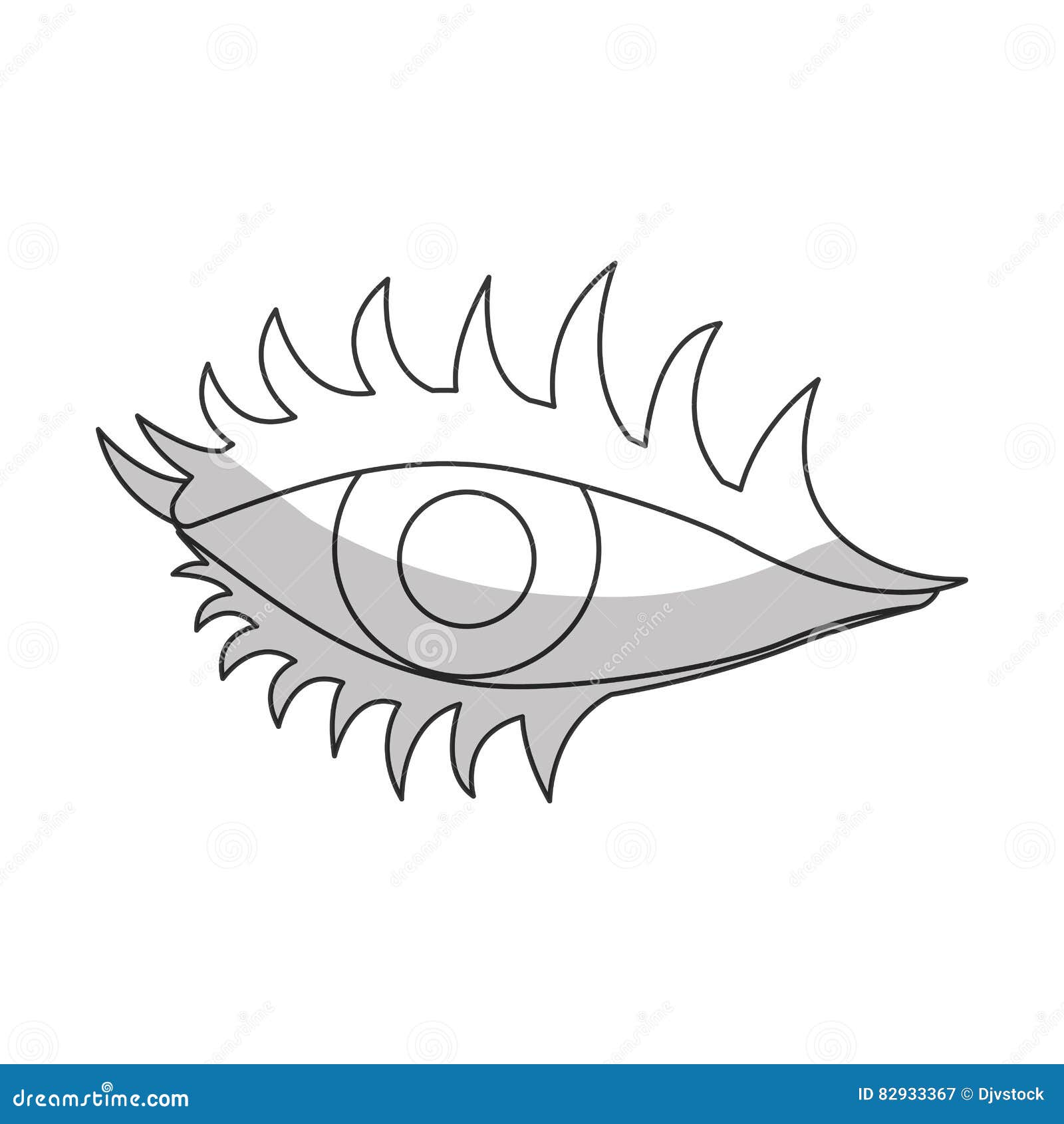 Single eye icon image stock illustration. Illustration of iris 82933367