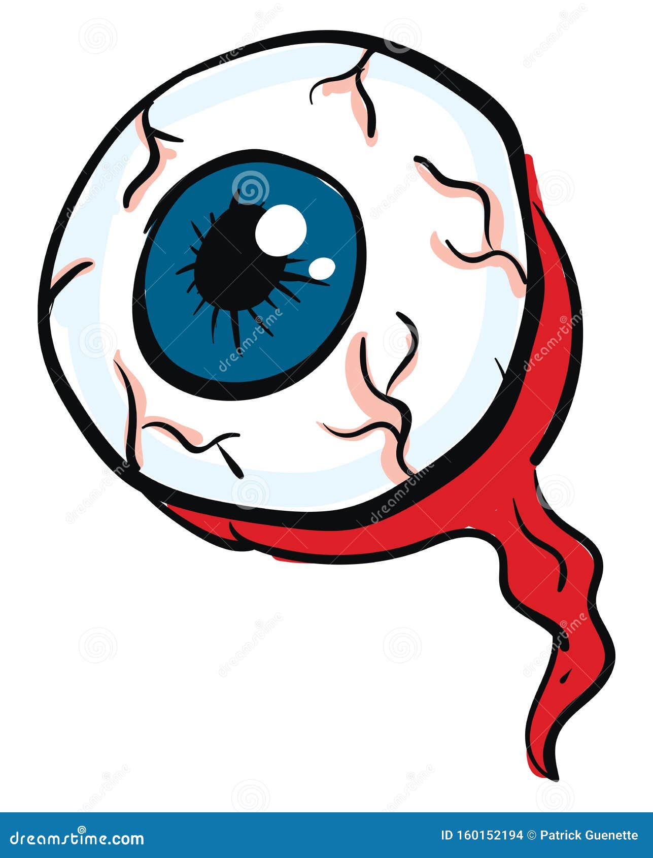 A Big Eyeball for Halloween Vector or Color Illustration Stock Vector ...