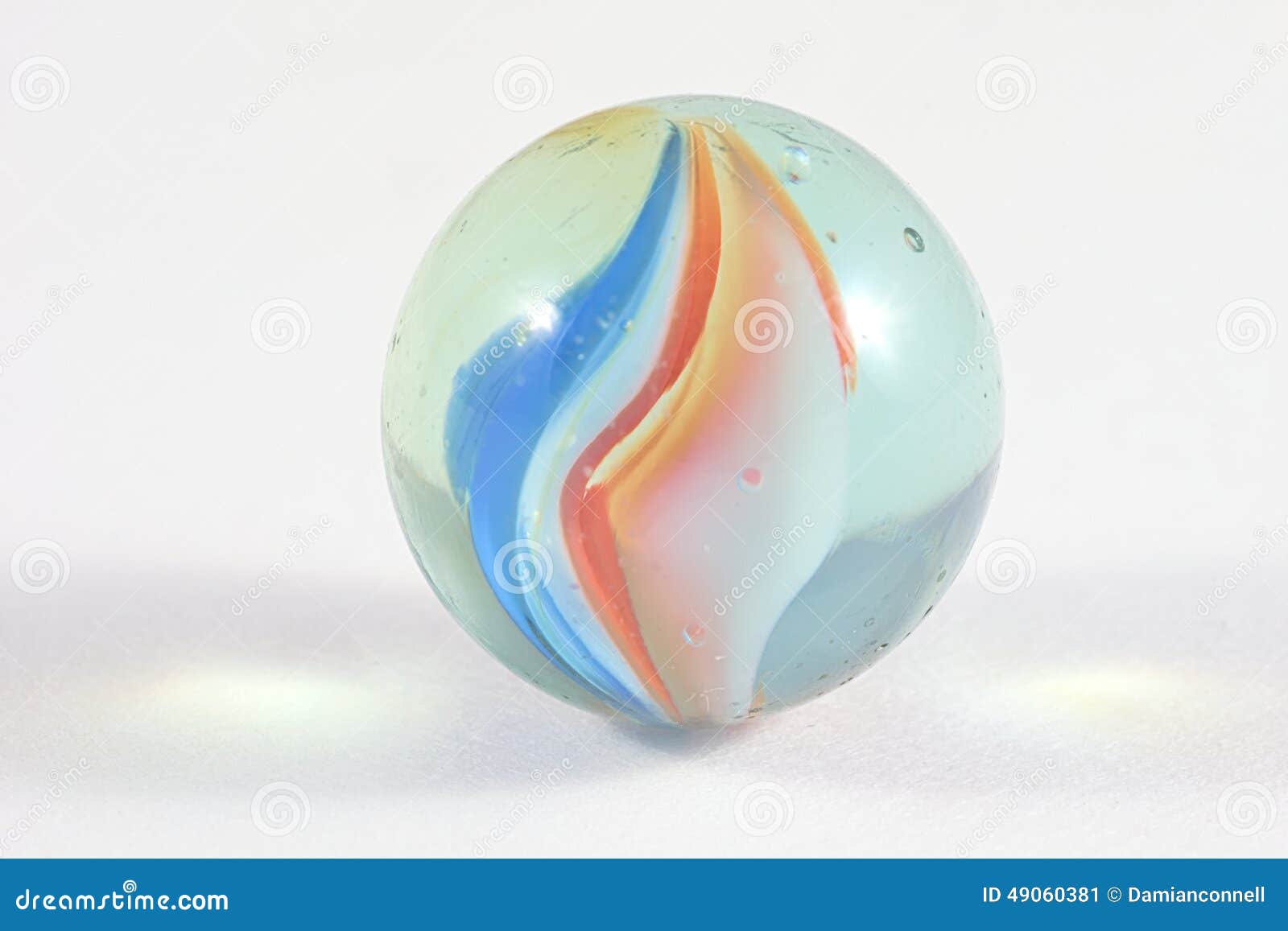 Single glass marble stock image. Image of balls, marble 49060381