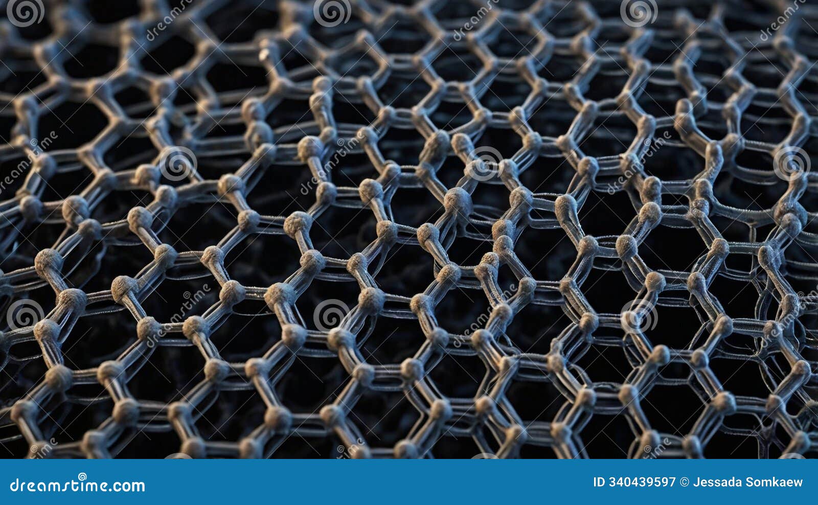 single layer of carbon atoms in hexagonal lattice