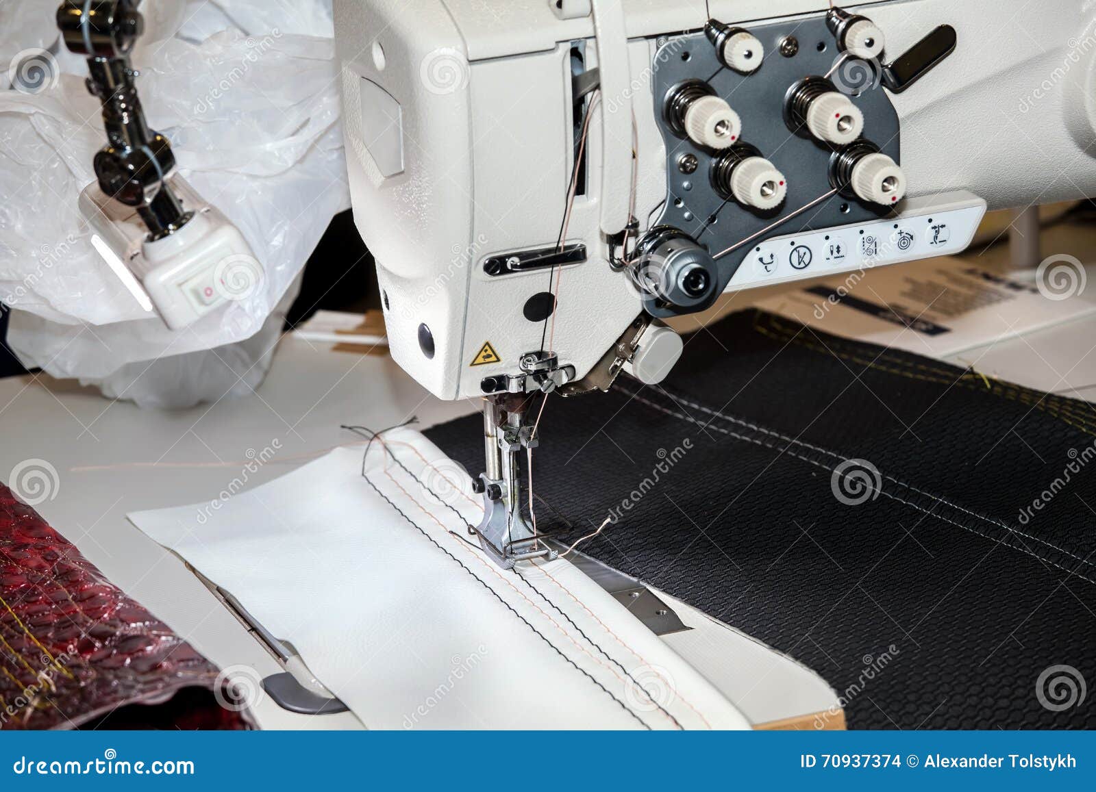 Single-needle Lockstitch Sewing Machine Stock Photo - Image of