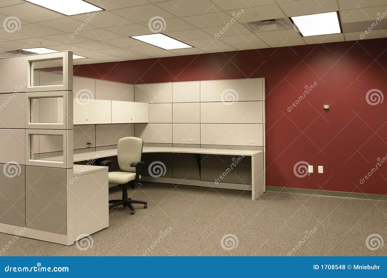 single office cubical workspace