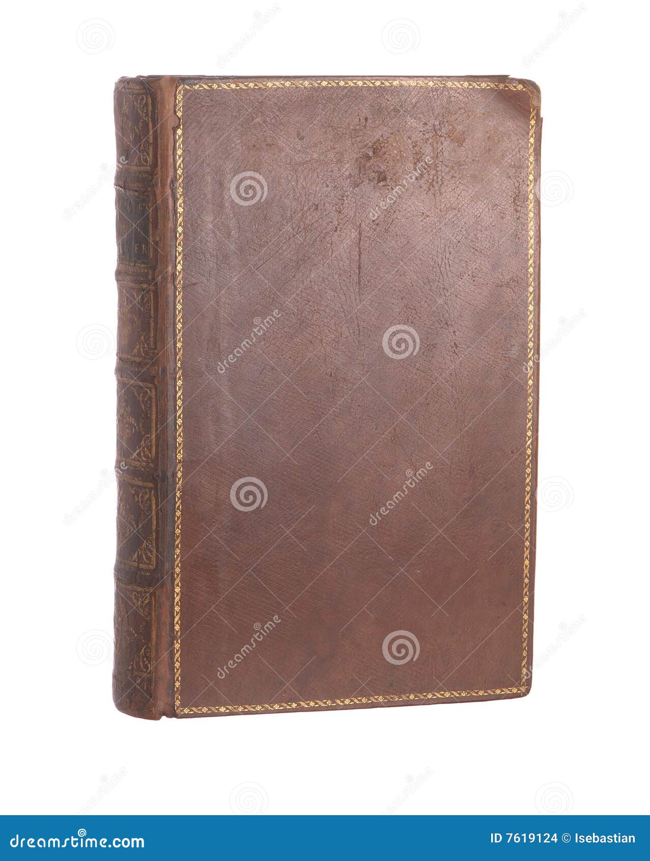 single old leather bound book