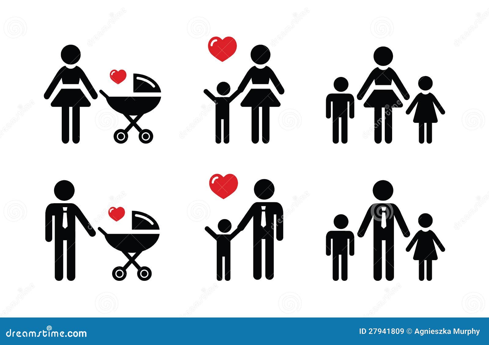 Single Parent Sign - Family Icons Royalty Free Stock Images - Image: 279418091300 x 934