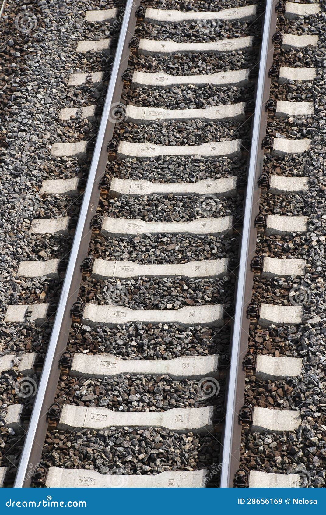 Single railway track stock image. Image of modern, straight 28656169