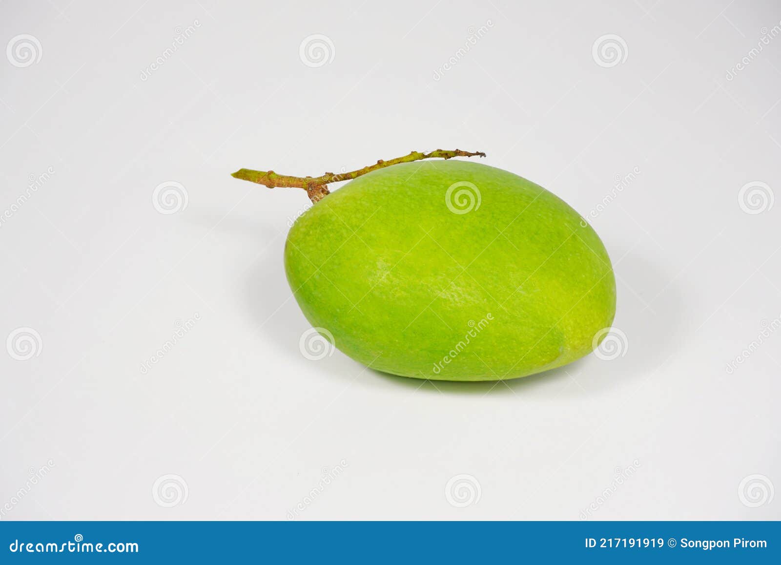 Single of Raw Green Mango Isolated Stock Image Image of fruit, juicy