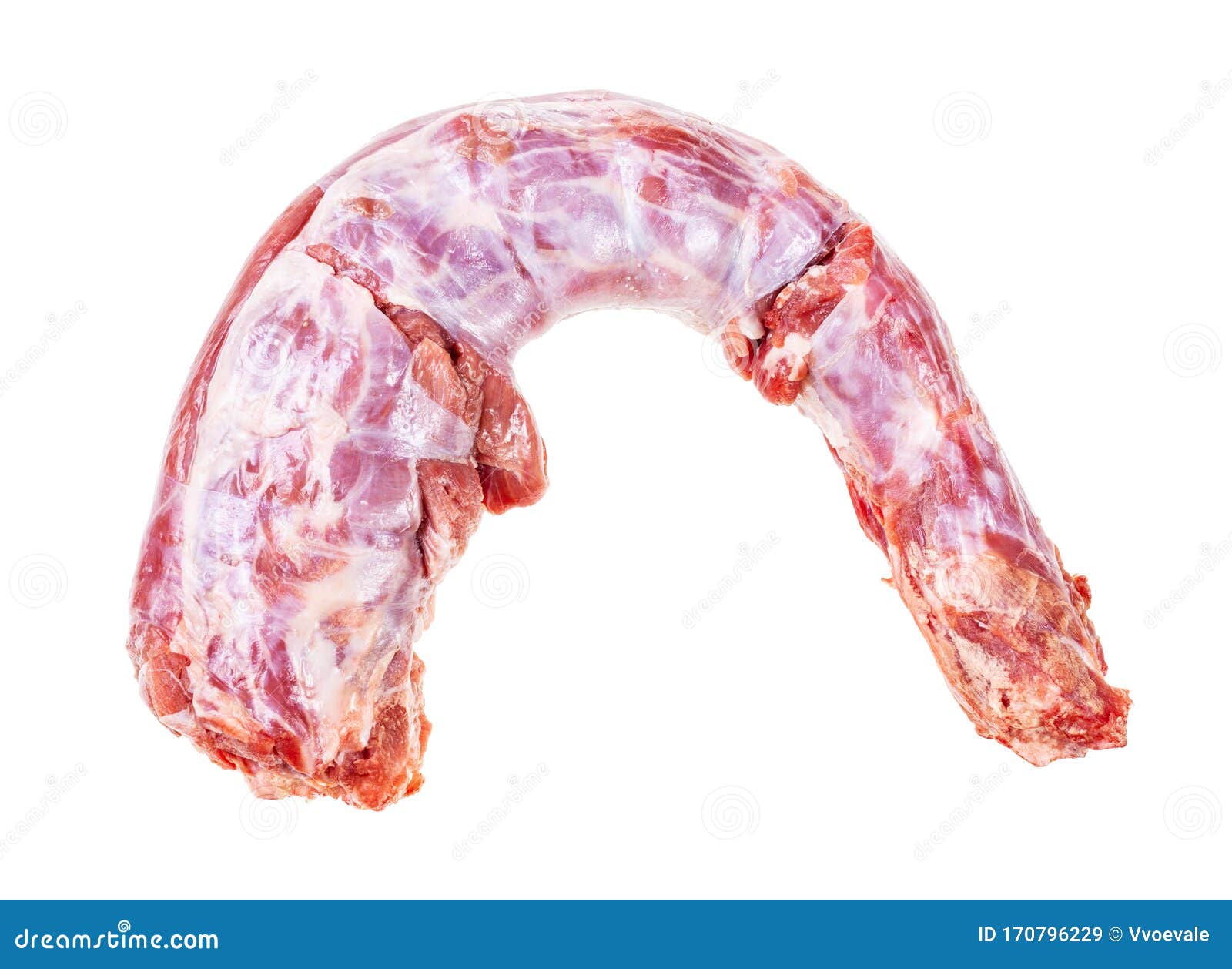 Single Raw Oxtail ( Tail of Cattle) Isolated Stock Image - Image of