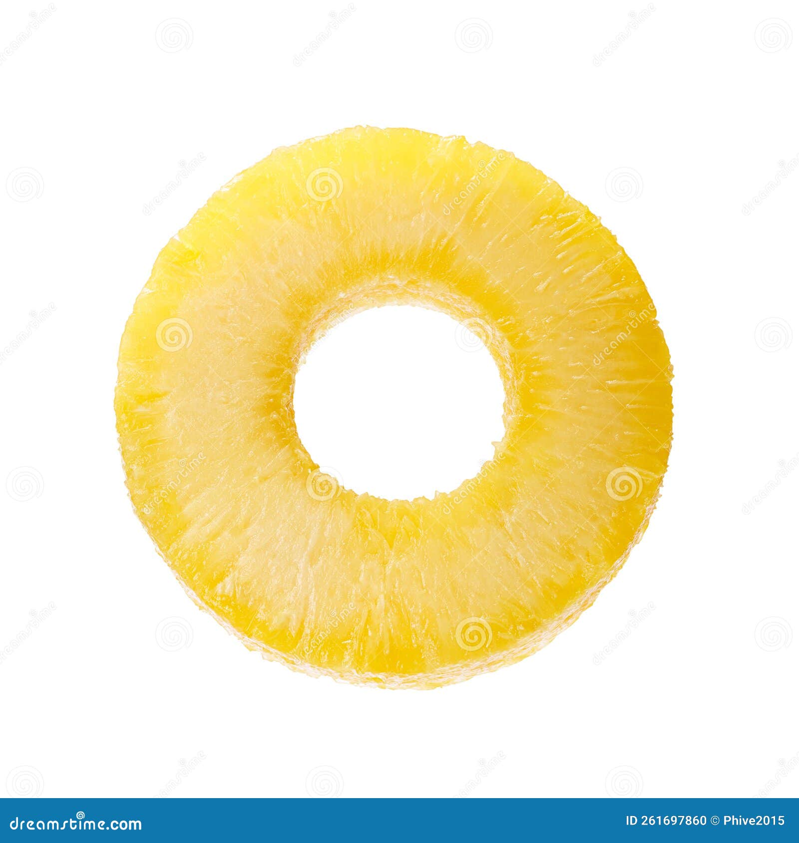 Single Ring of Fresh Pineapple Stock Photo Image of ananas, ring