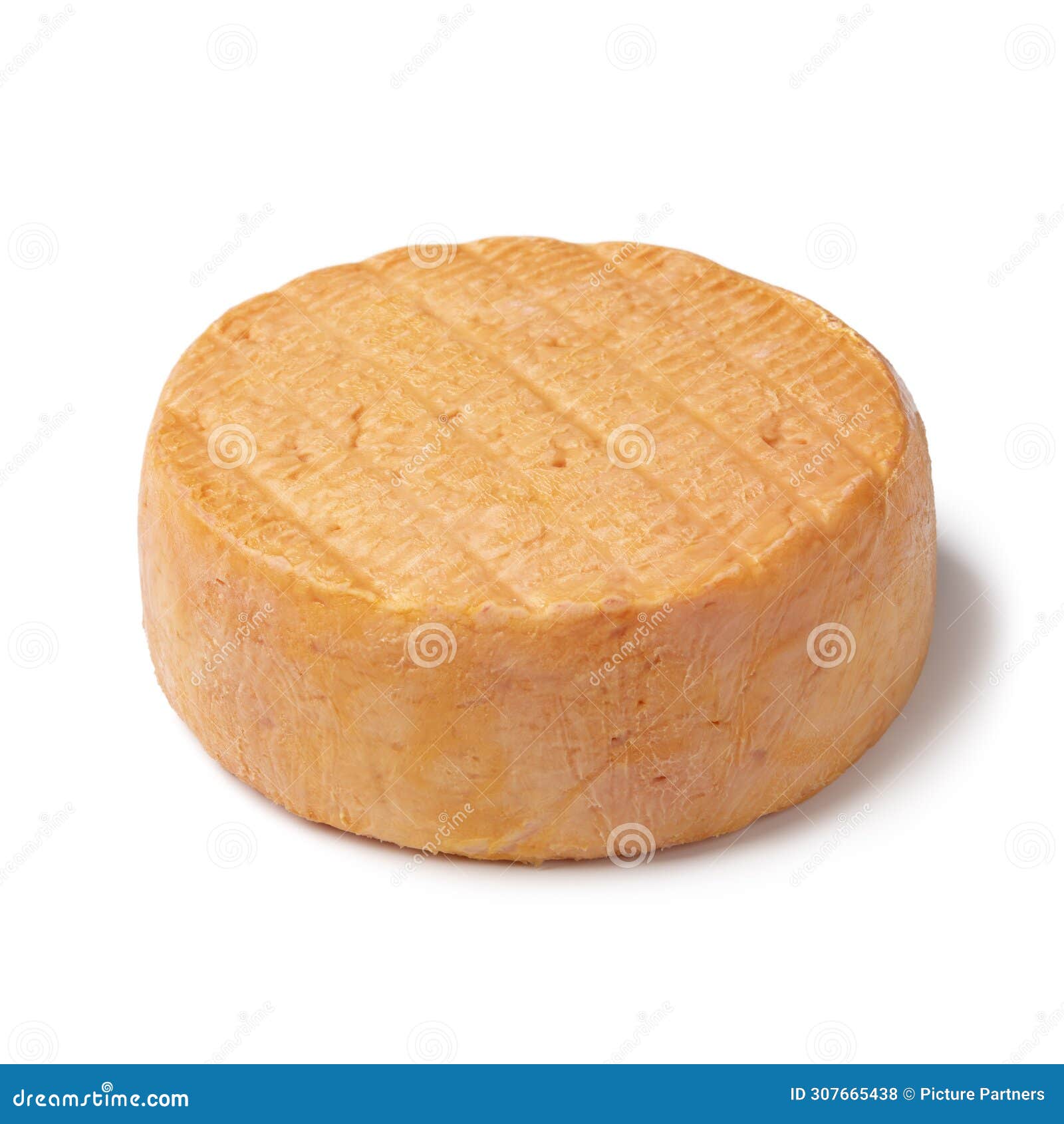 single round french fruite du cap gris nez cheese  on white background