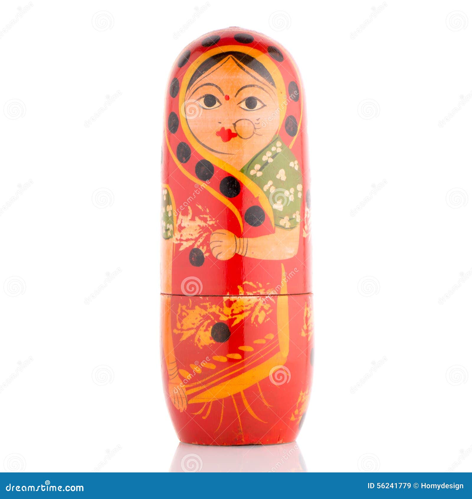 Single Russian Doll Stock Image Image Of Traditional 56241779