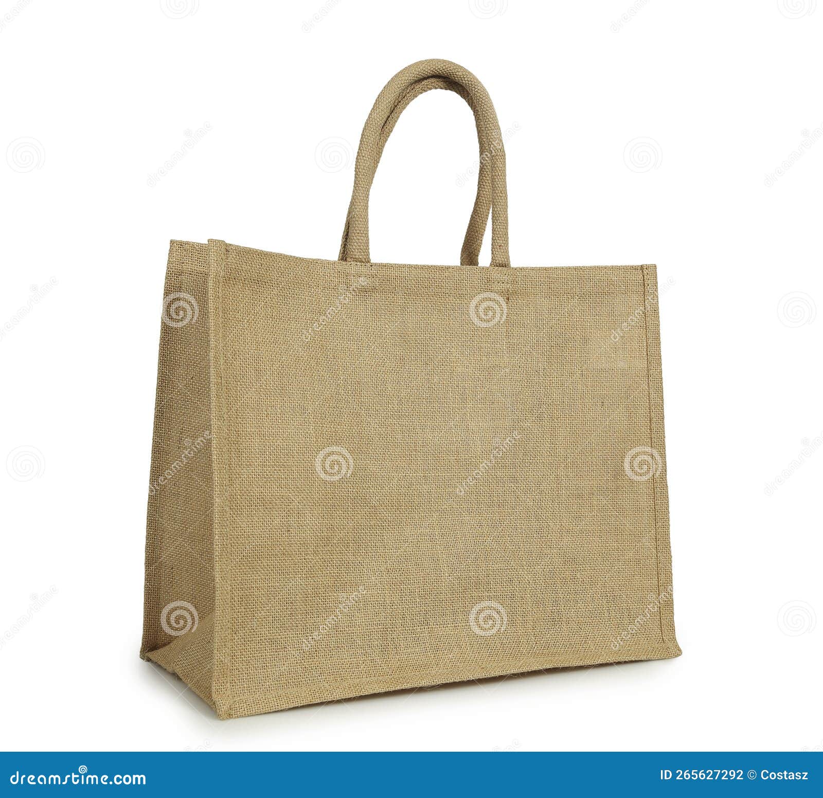 Sackcloth bag isolated stock photo. Image of message 265627292